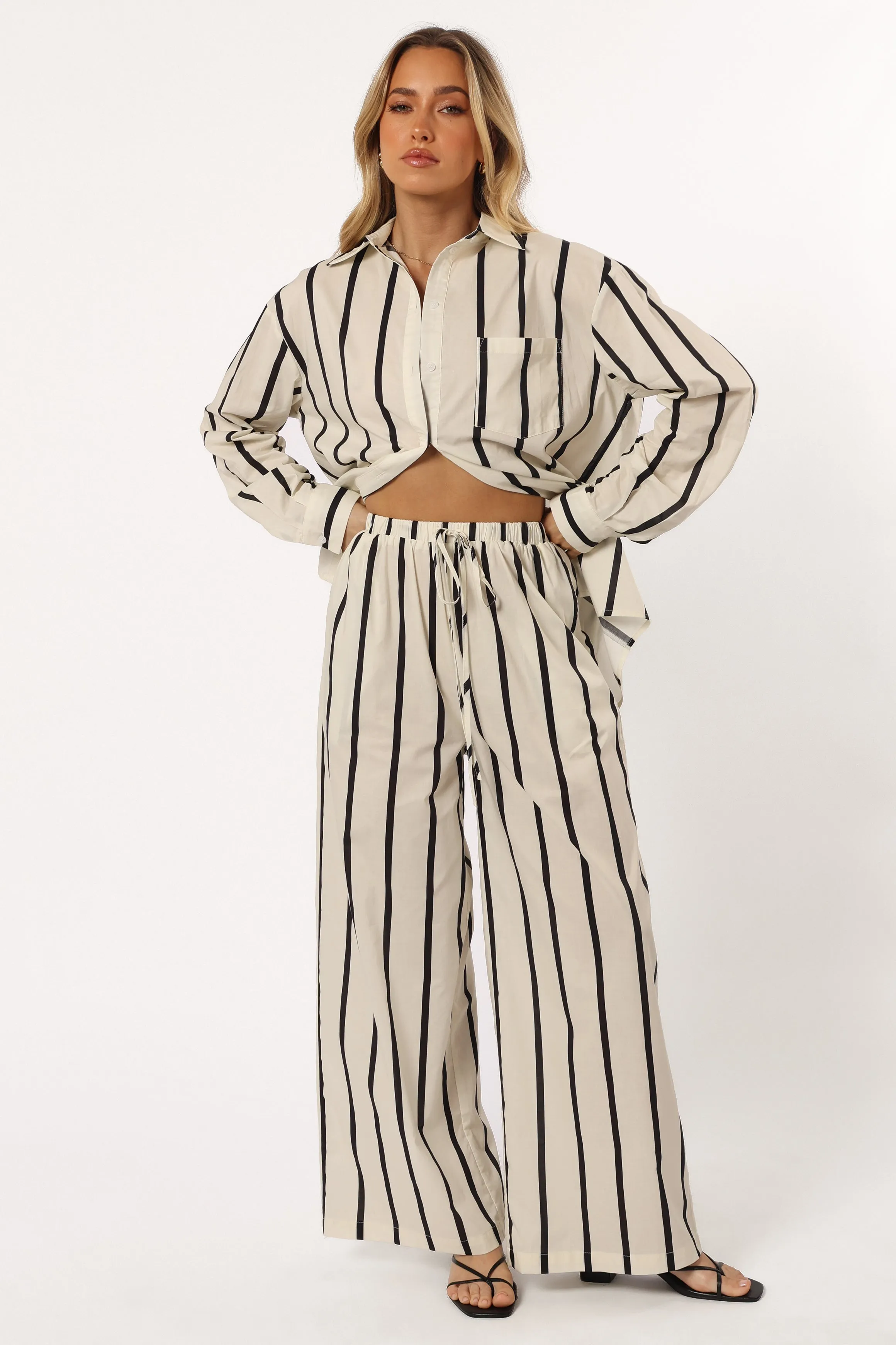 Silvia Pant - Cream Stripe sold by Petal & Pup product image thumbnail 3