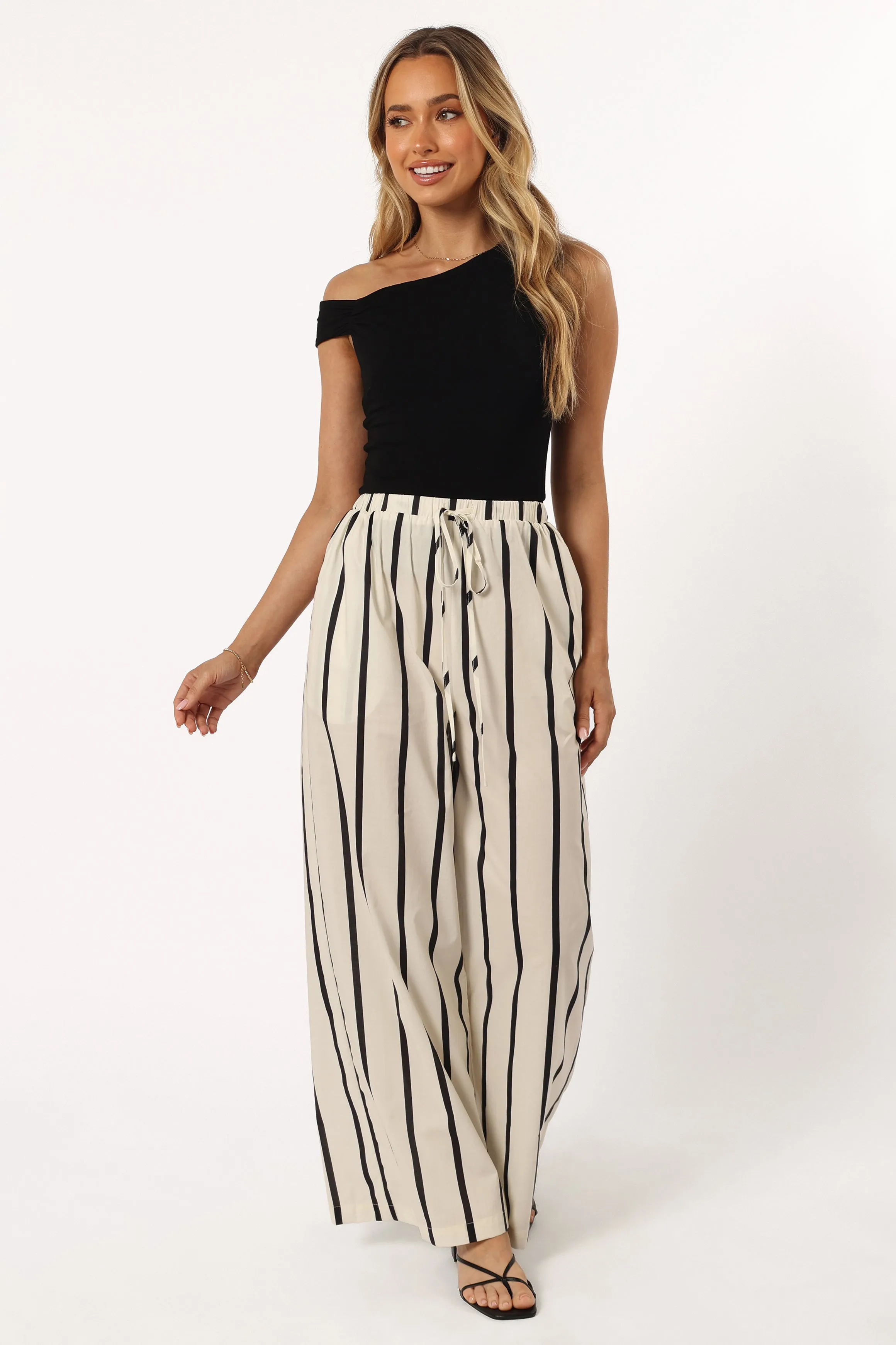 Silvia Pant - Cream Stripe sold by Petal & Pup product image thumbnail 5