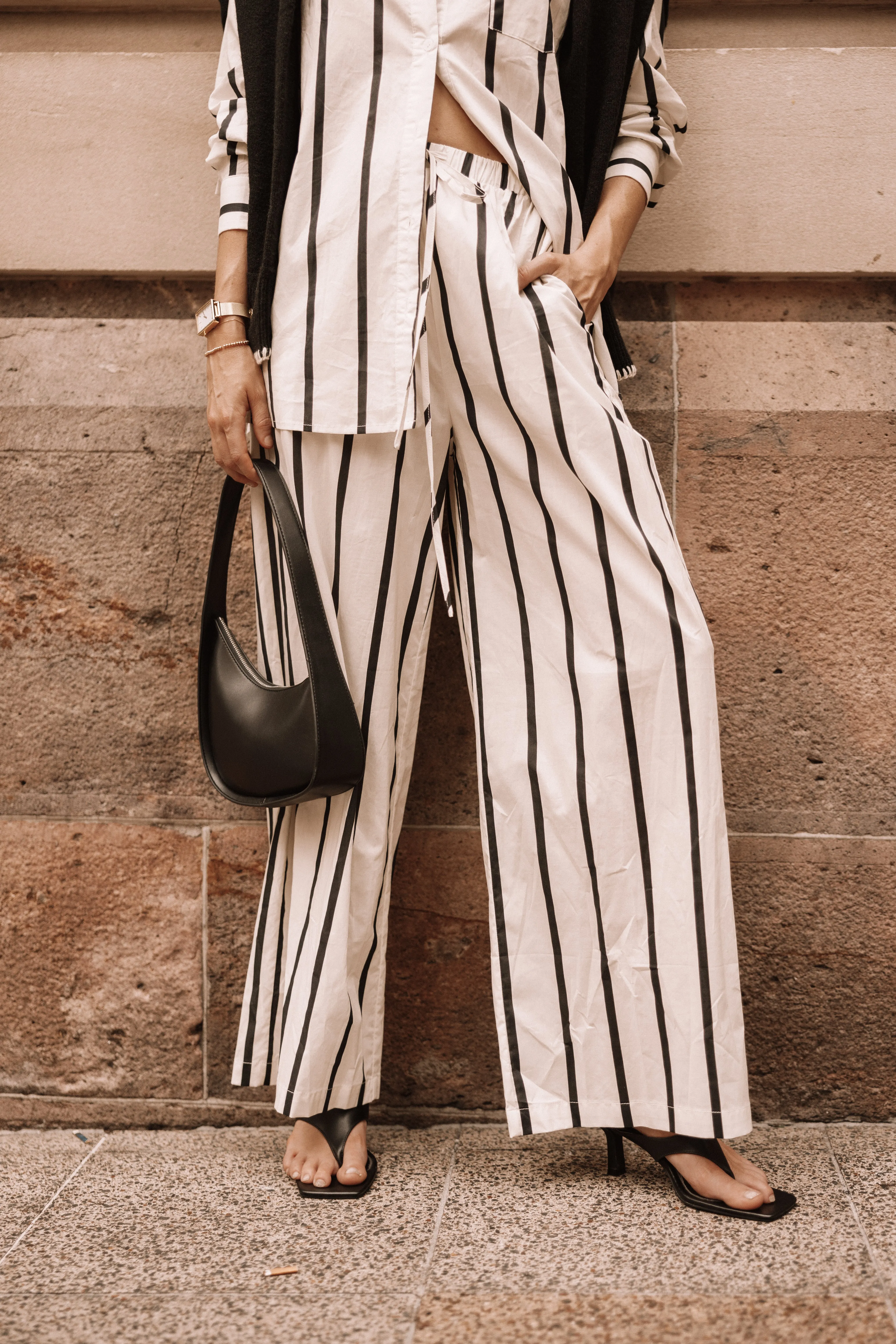 Silvia Pant - Cream Stripe sold by Petal & Pup product image thumbnail 2