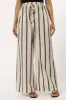 Silvia Pant - Cream Stripe sold by Petal & Pup