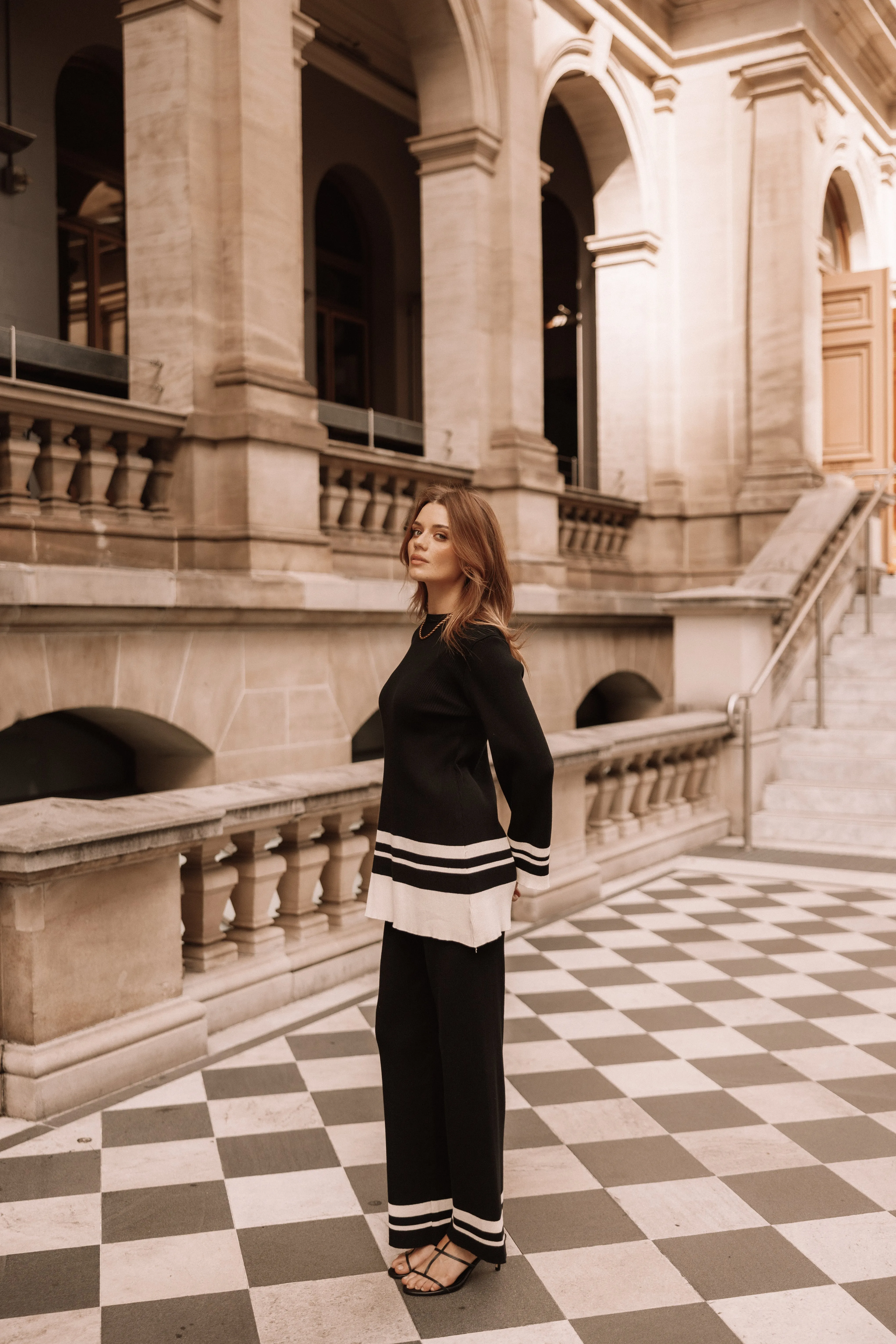 Lowell Top - Black Off White sold by Petal & Pup product image thumbnail 2