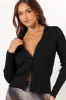 Seraphine Knit Cardigan Top - Black sold by Petal & Pup