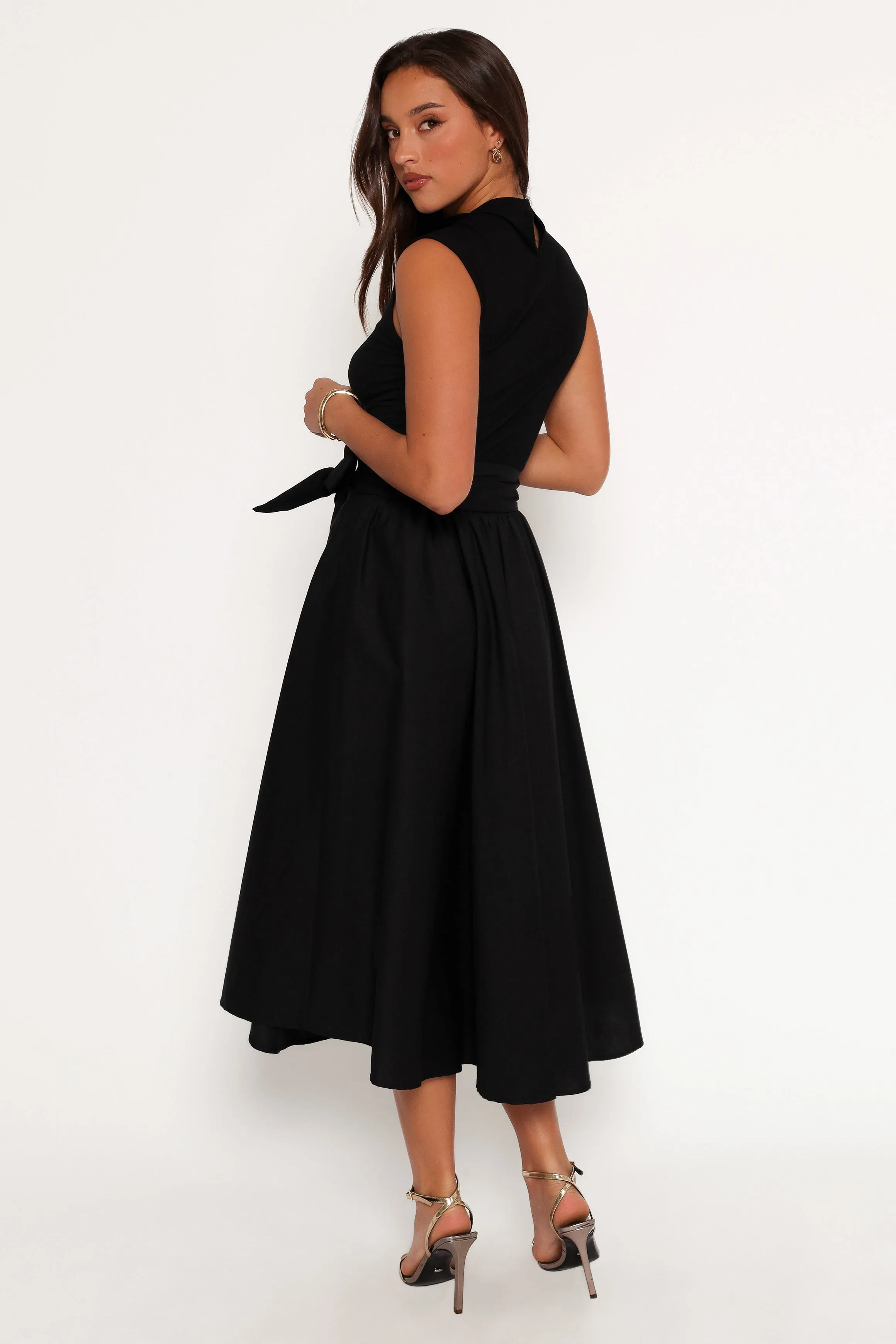 Alessandra Midi Skirt - Black sold by Petal & Pup product image thumbnail 5