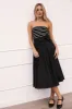 Alessandra Midi Skirt - Black sold by Petal & Pup