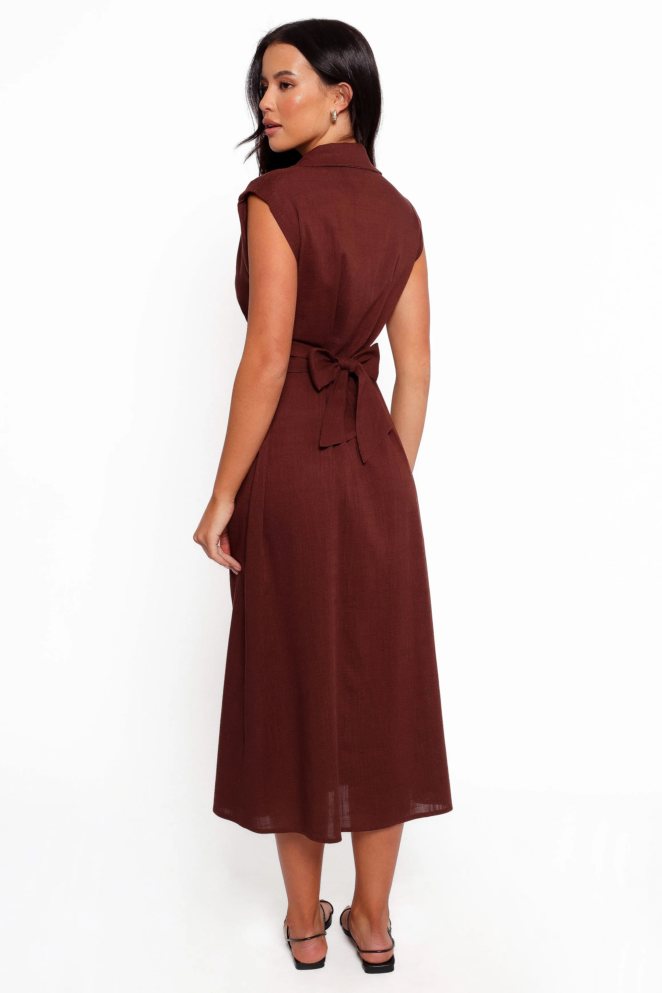 Cami Midi Dress - Chocolate Brown sold by Petal & Pup product image thumbnail 2