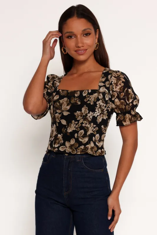 Lucie Top - Midnight Taupe sold by Petal & Pup