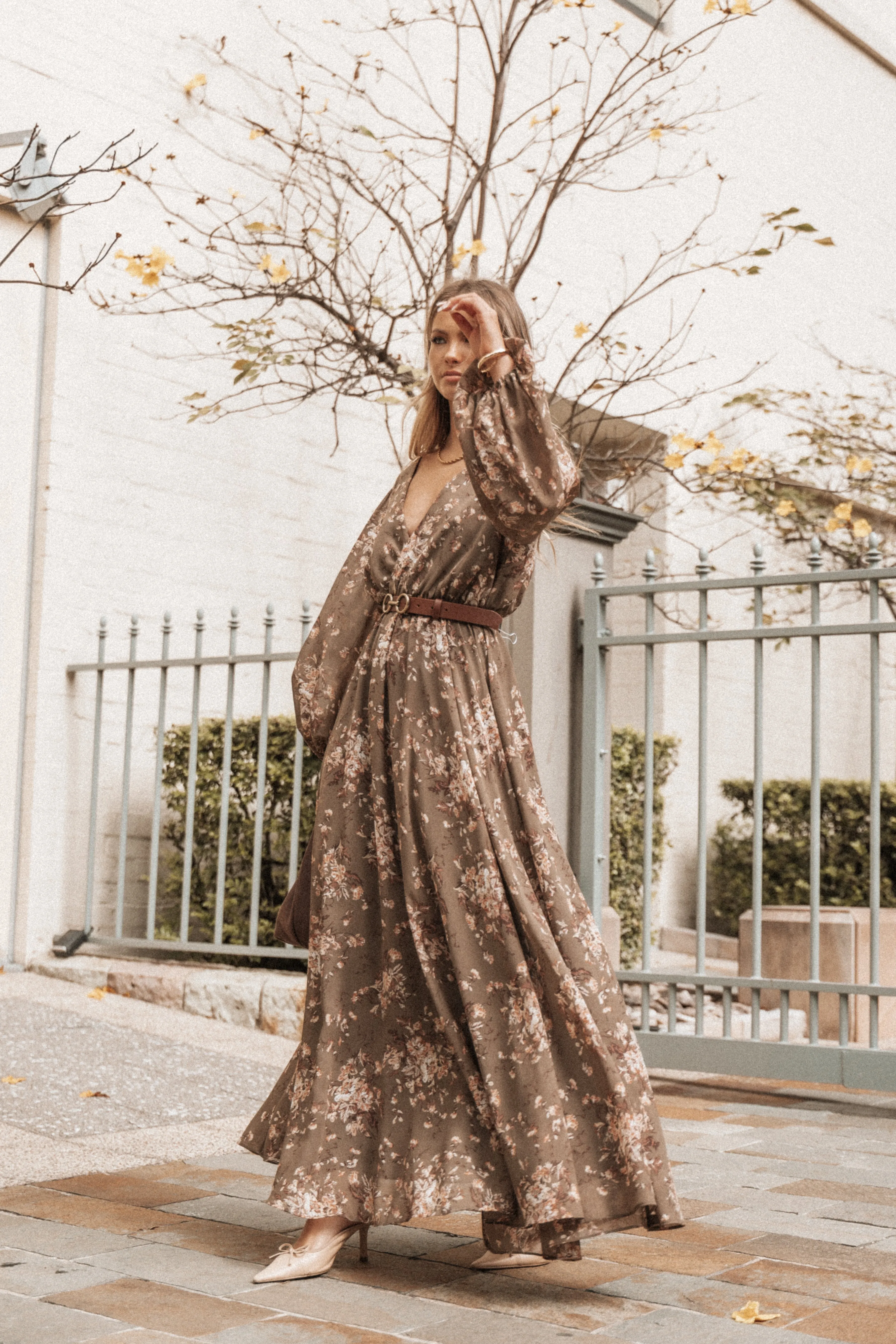 Anisa Maxi Dress - Olive Floral sold by Petal & Pup product image thumbnail 2