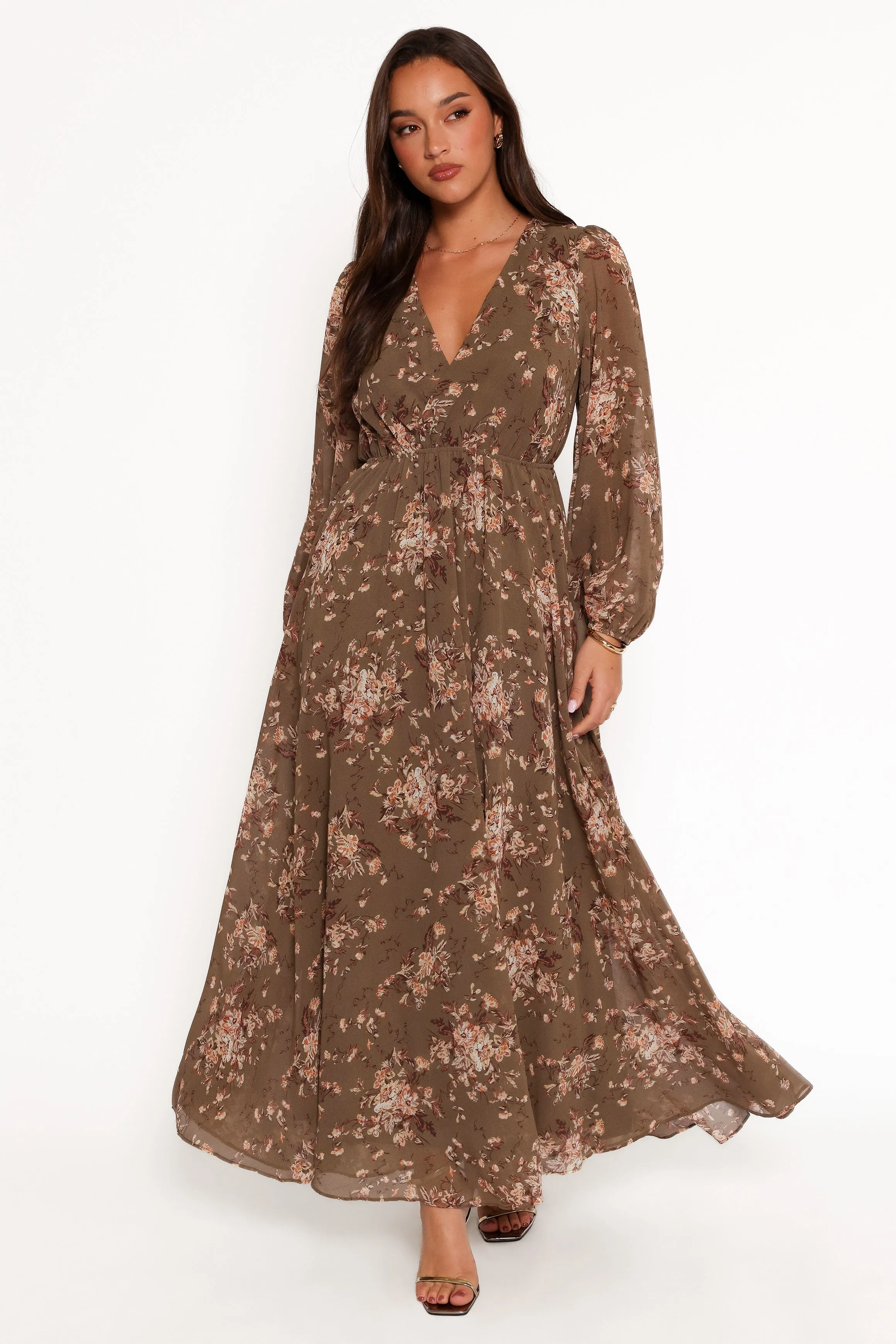 Anisa Maxi Dress - Olive Floral sold by Petal & Pup product image thumbnail 3
