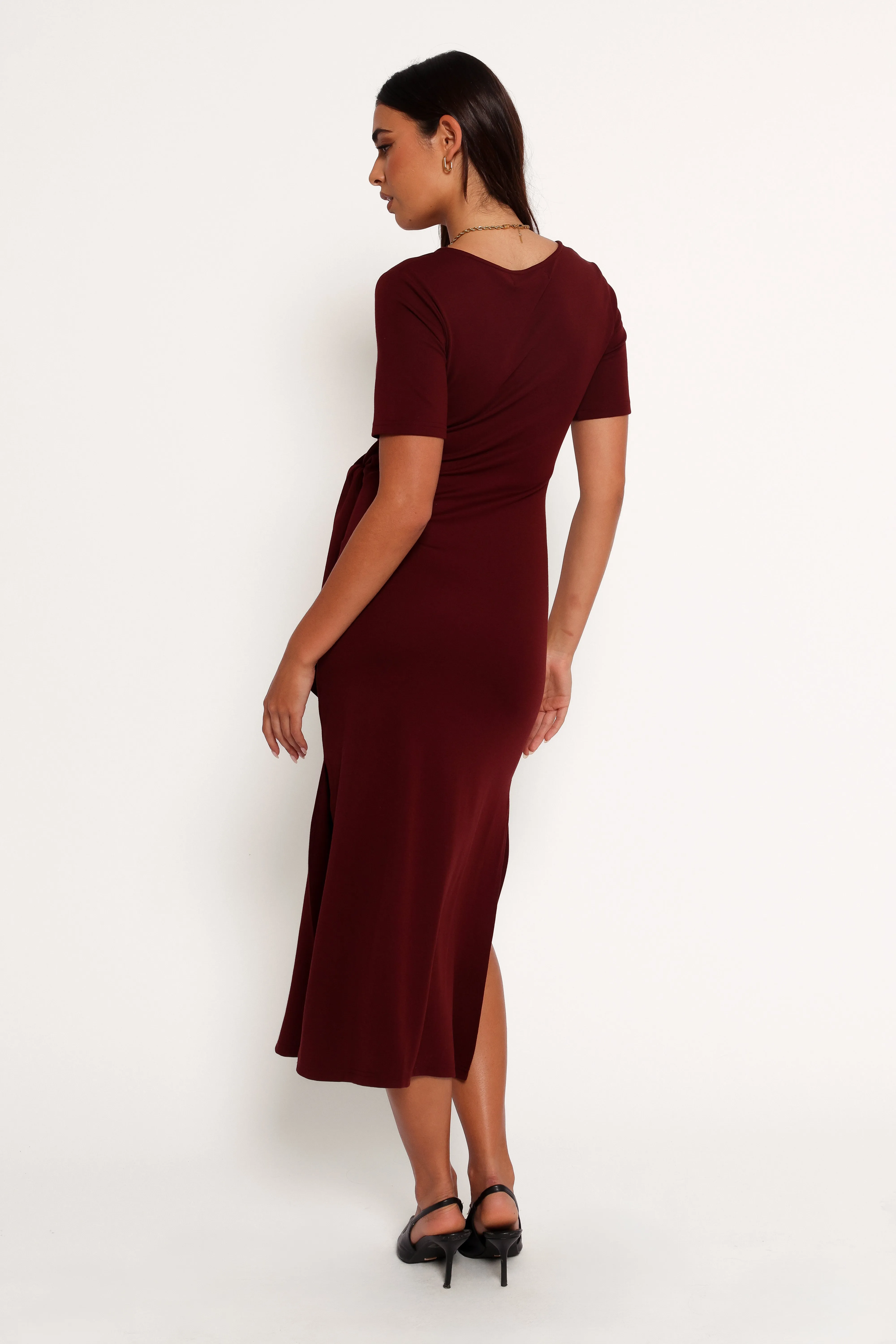 Asha Midi Dress - Wine sold by Petal & Pup product image thumbnail 4