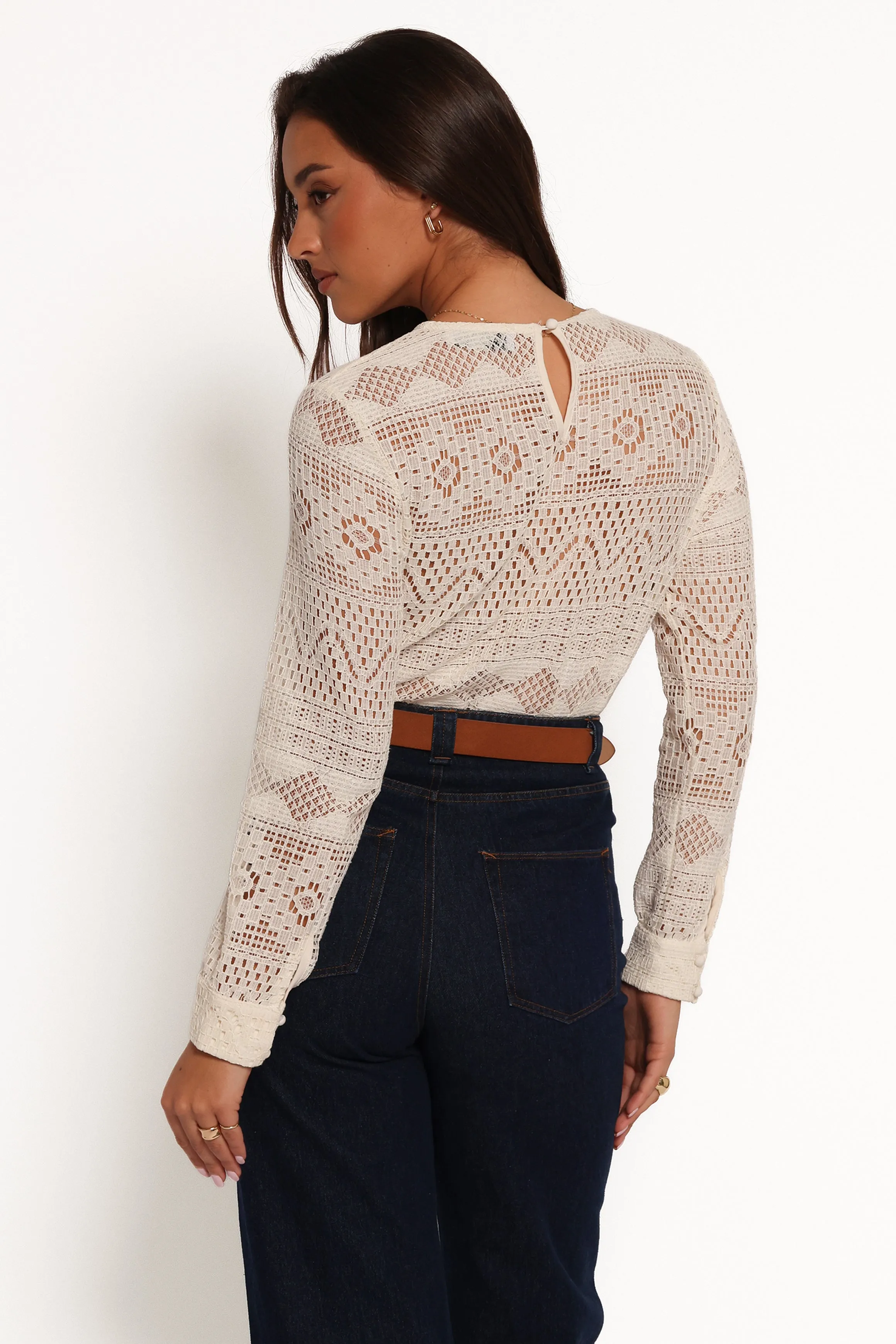 Maddot Long Sleeve Top - Cream sold by Petal & Pup product image thumbnail 4