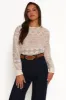 Maddot Long Sleeve Top - Cream sold by Petal & Pup