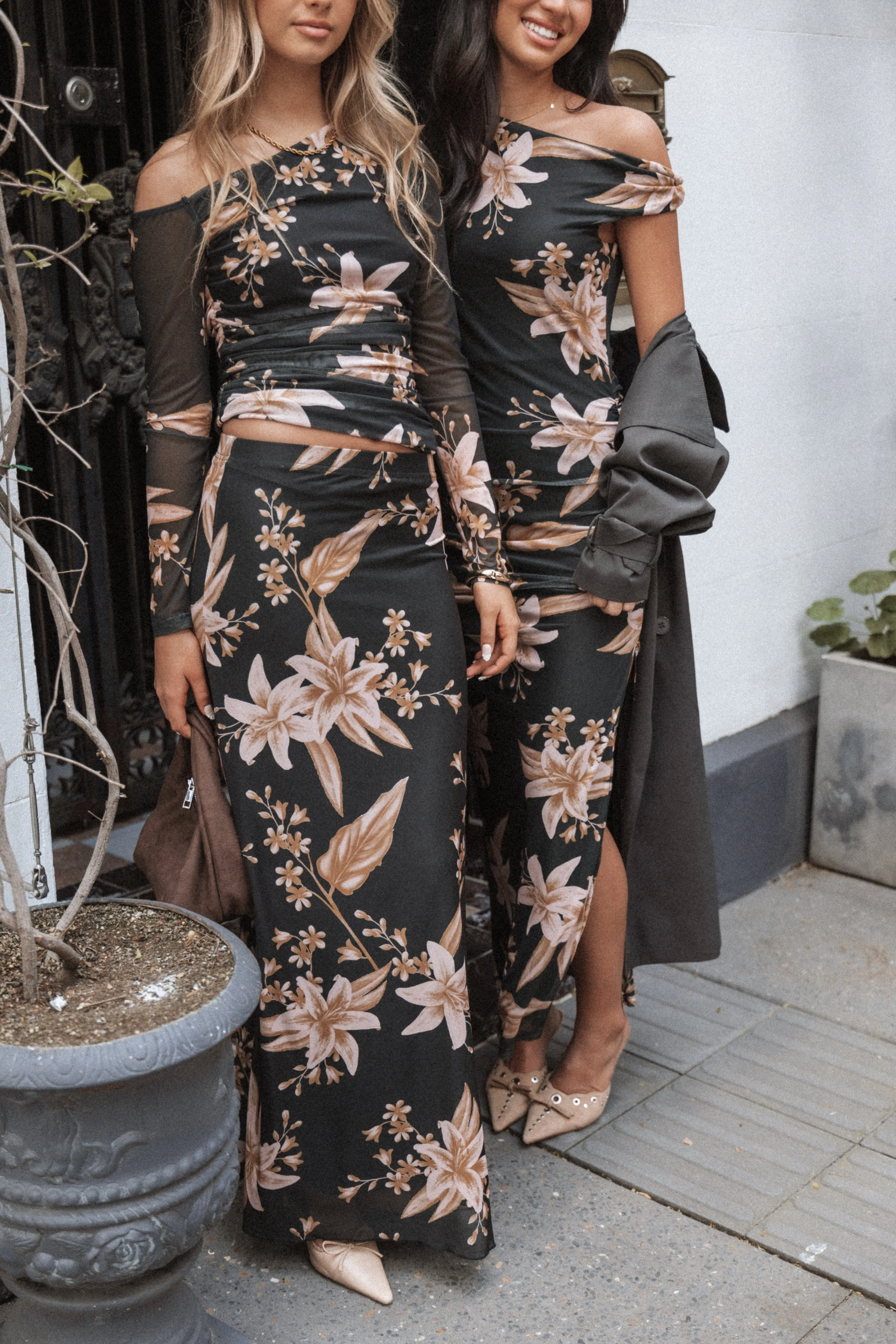 Bloise Long Sleeve Top - Black Floral sold by Petal & Pup product image thumbnail 2