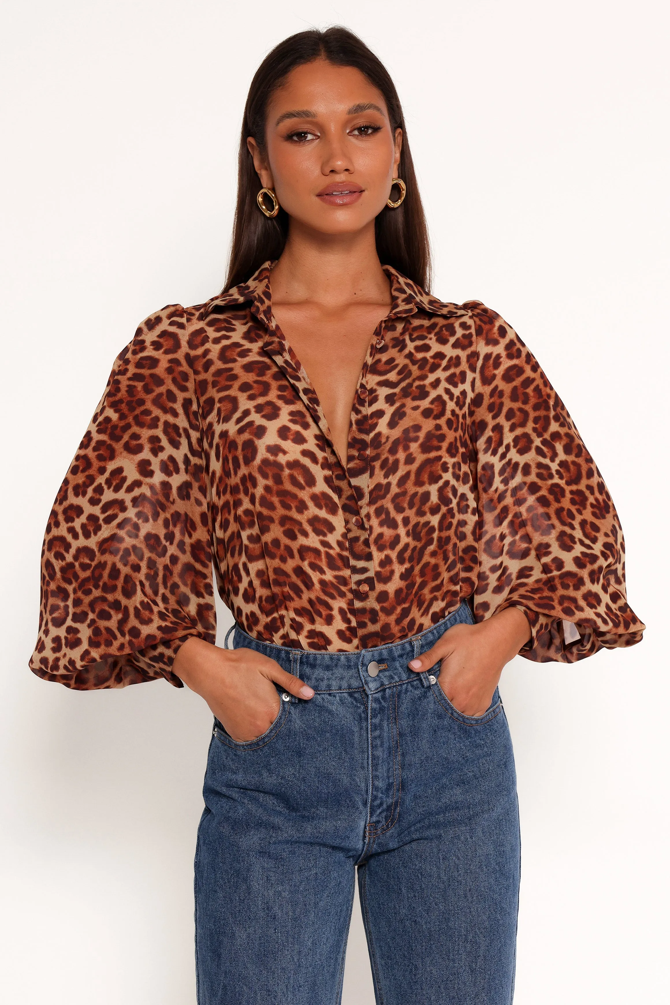 Fleetwood Blouse - Leopard sold by Petal & Pup product image thumbnail 3