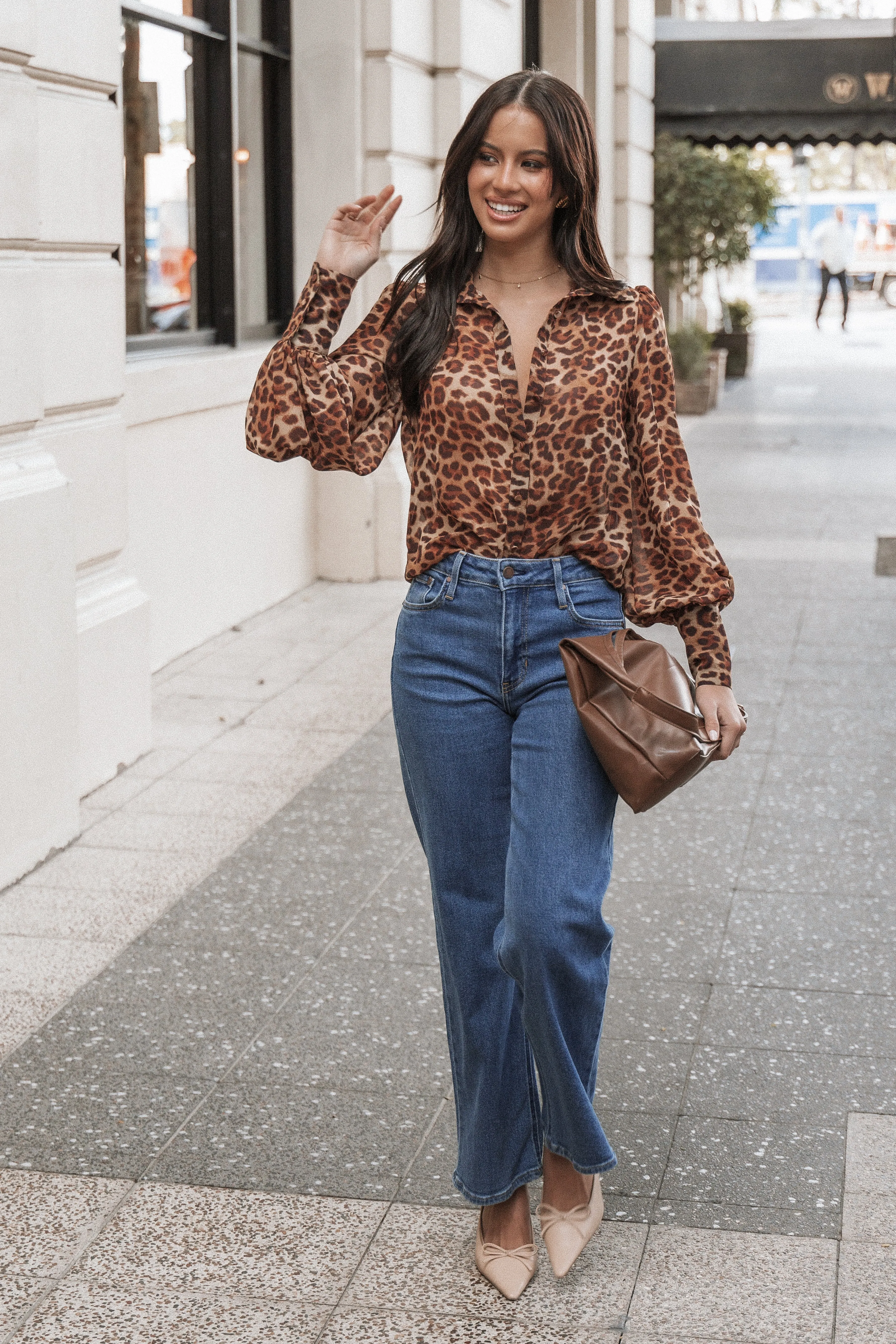 Fleetwood Blouse - Leopard sold by Petal & Pup product image thumbnail 2
