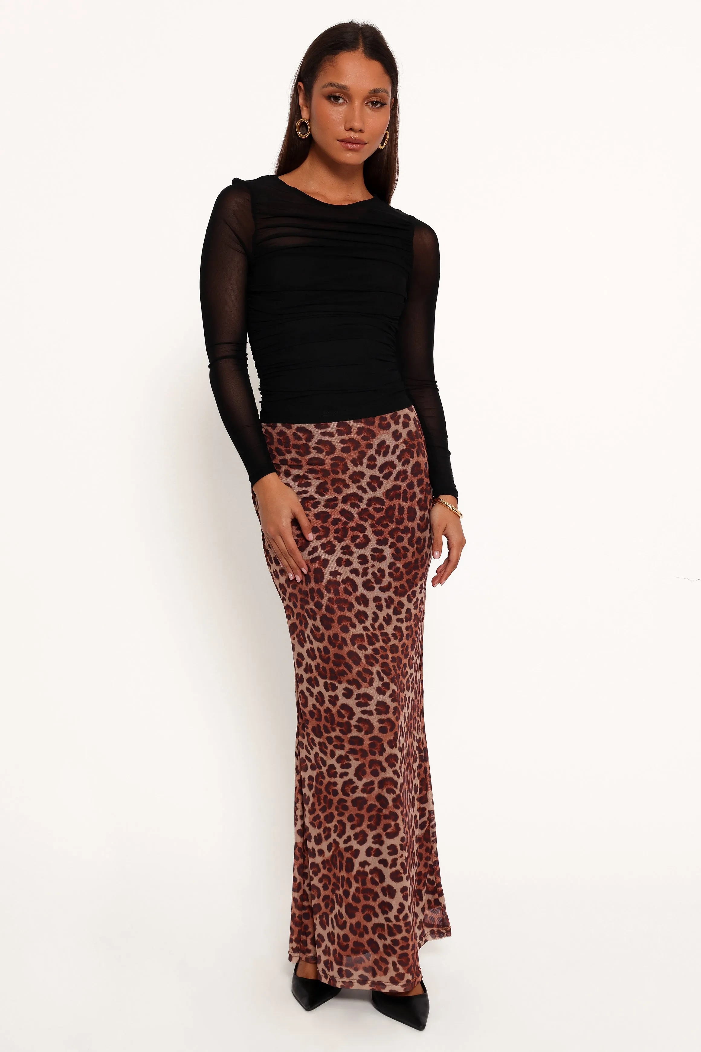 Cici Maxi Skirt - Leopard sold by Petal & Pup product image thumbnail 5