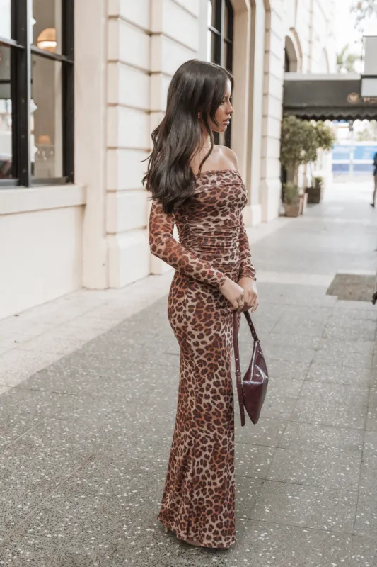 Cici Maxi Skirt - Leopard sold by Petal & Pup