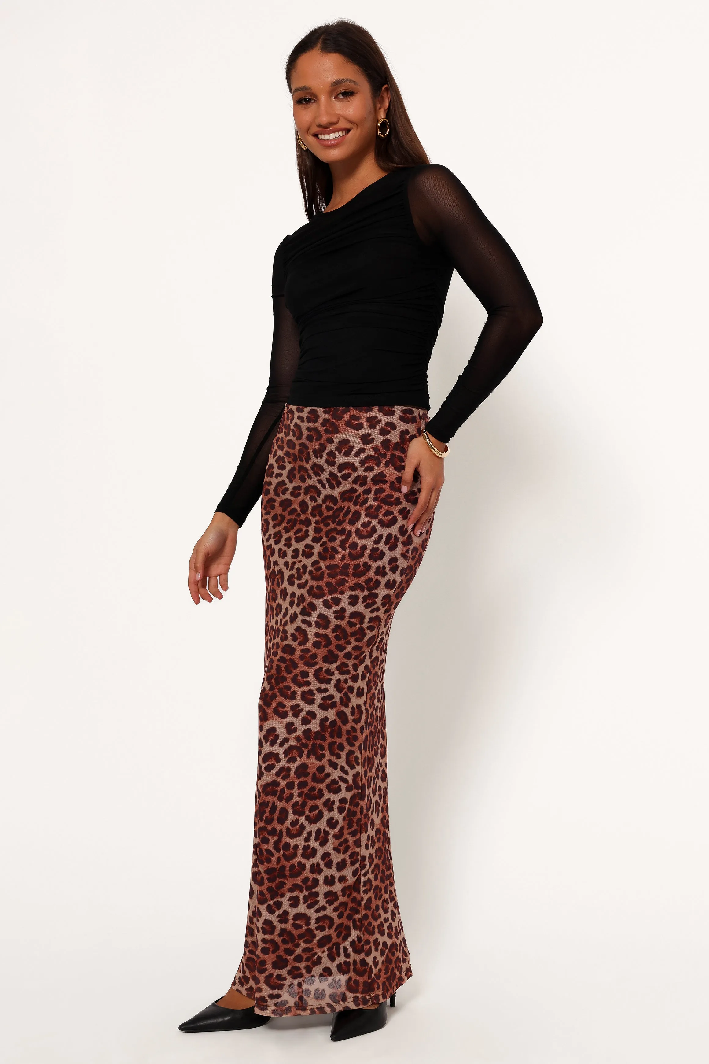 Cici Maxi Skirt - Leopard sold by Petal & Pup product image thumbnail 4