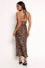 Grasie Midi Dress - Leopard sold by Petal & Pup