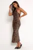Grasie Midi Dress - Leopard sold by Petal & Pup
