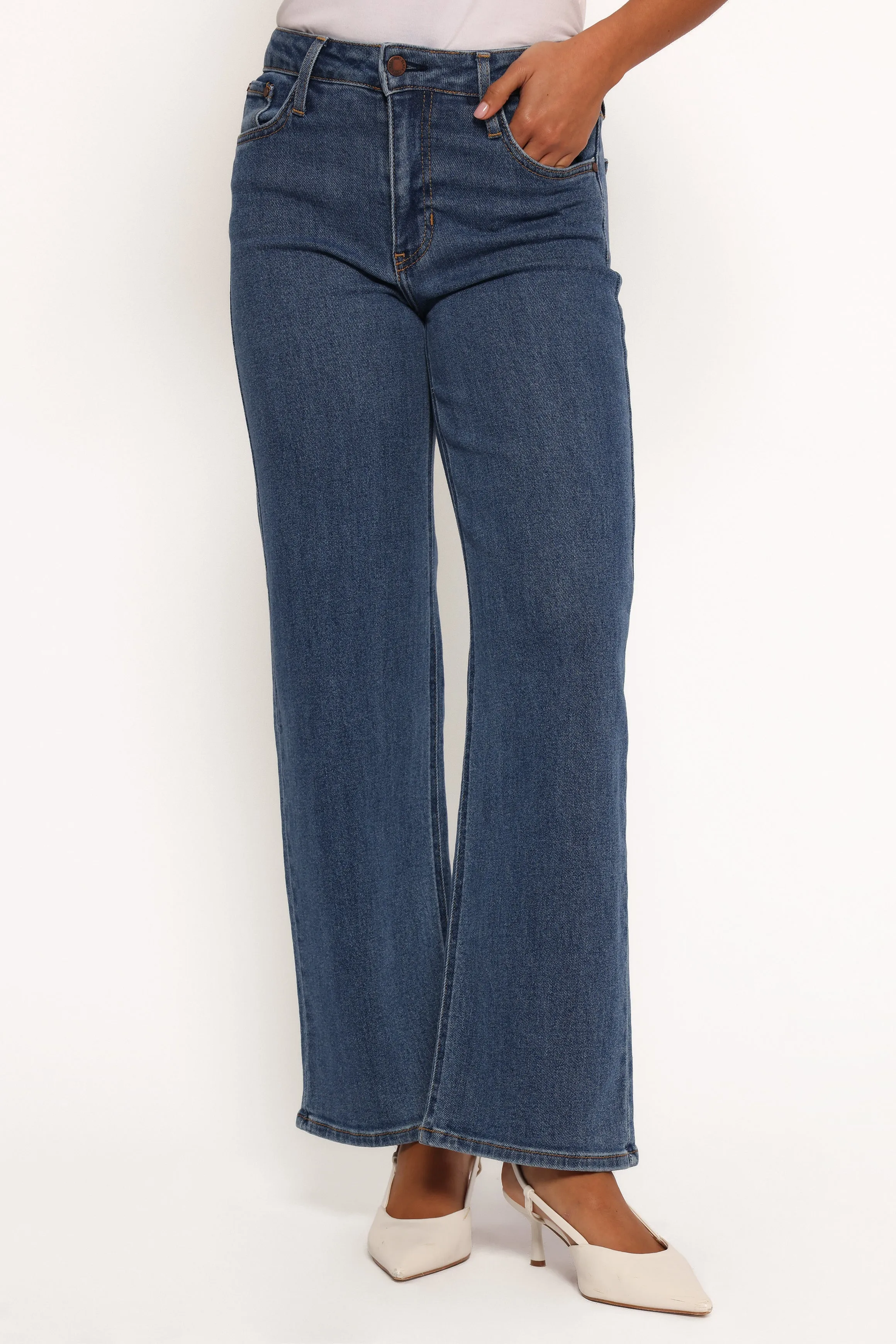 Just Black Uncut Straight Leg Jean - Dark Denim sold by Petal & Pup product image thumbnail 2