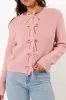 Wilde Bow Front Cardigan - Blush sold by Petal & Pup