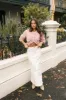 Wilde Bow Front Cardigan - Blush sold by Petal & Pup