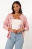 Wilde Bow Front Cardigan - Blush sold by Petal & Pup