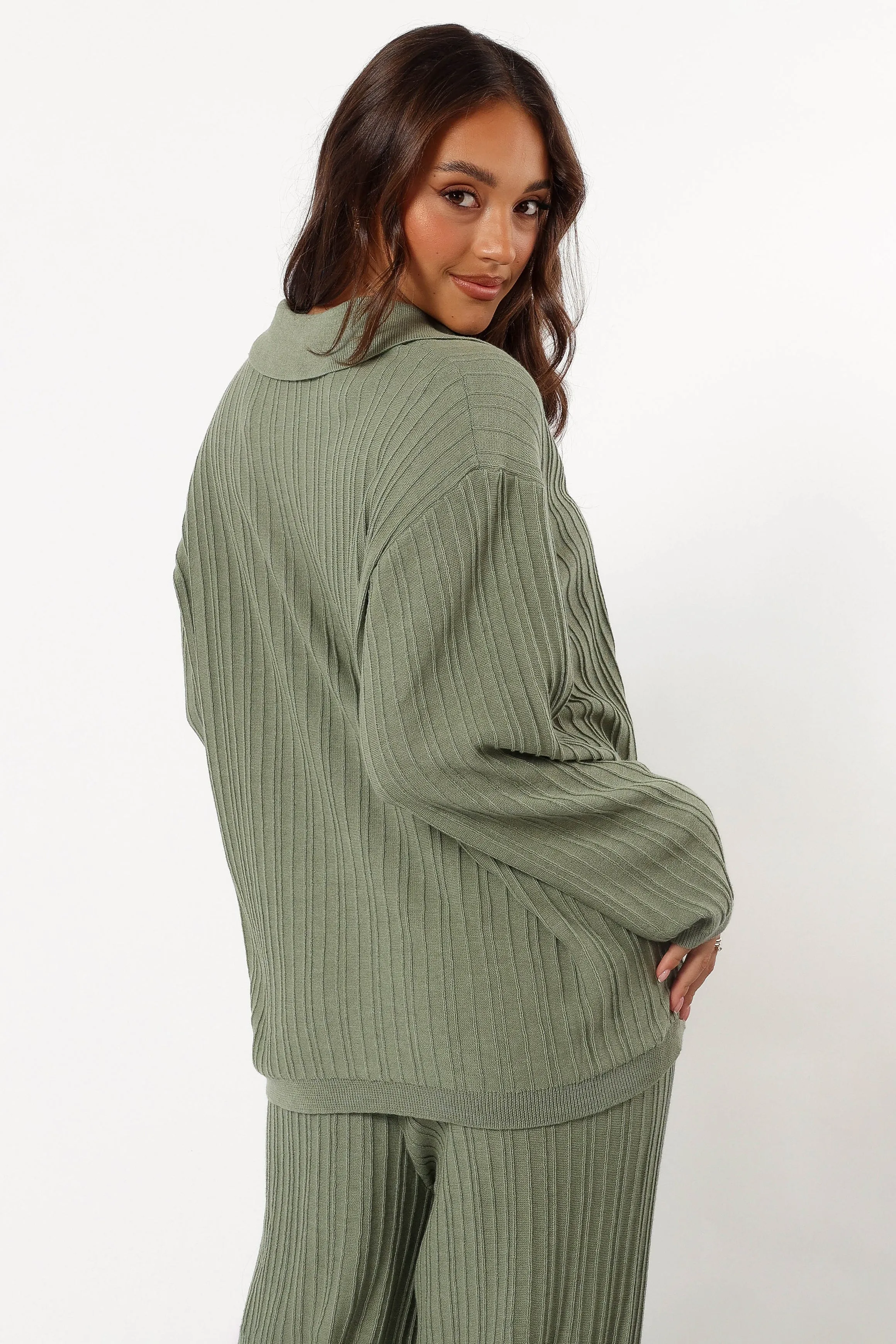 Sonole Cable Knit Sweater - Khaki sold by Petal & Pup product image thumbnail 5