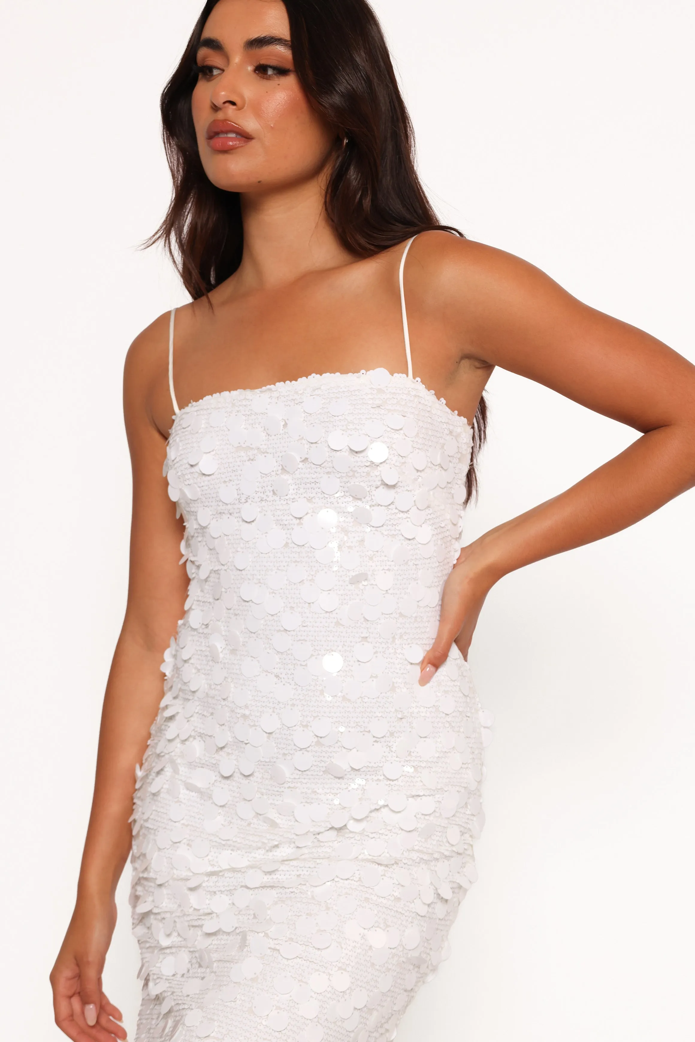 Letta Midi Dress - White sold by Petal & Pup product image thumbnail 5