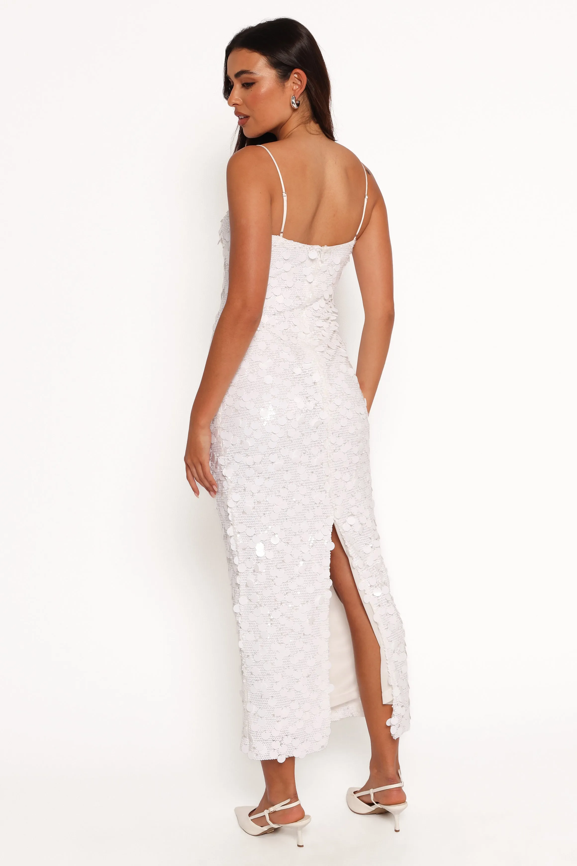 Letta Midi Dress - White sold by Petal & Pup product image thumbnail 4