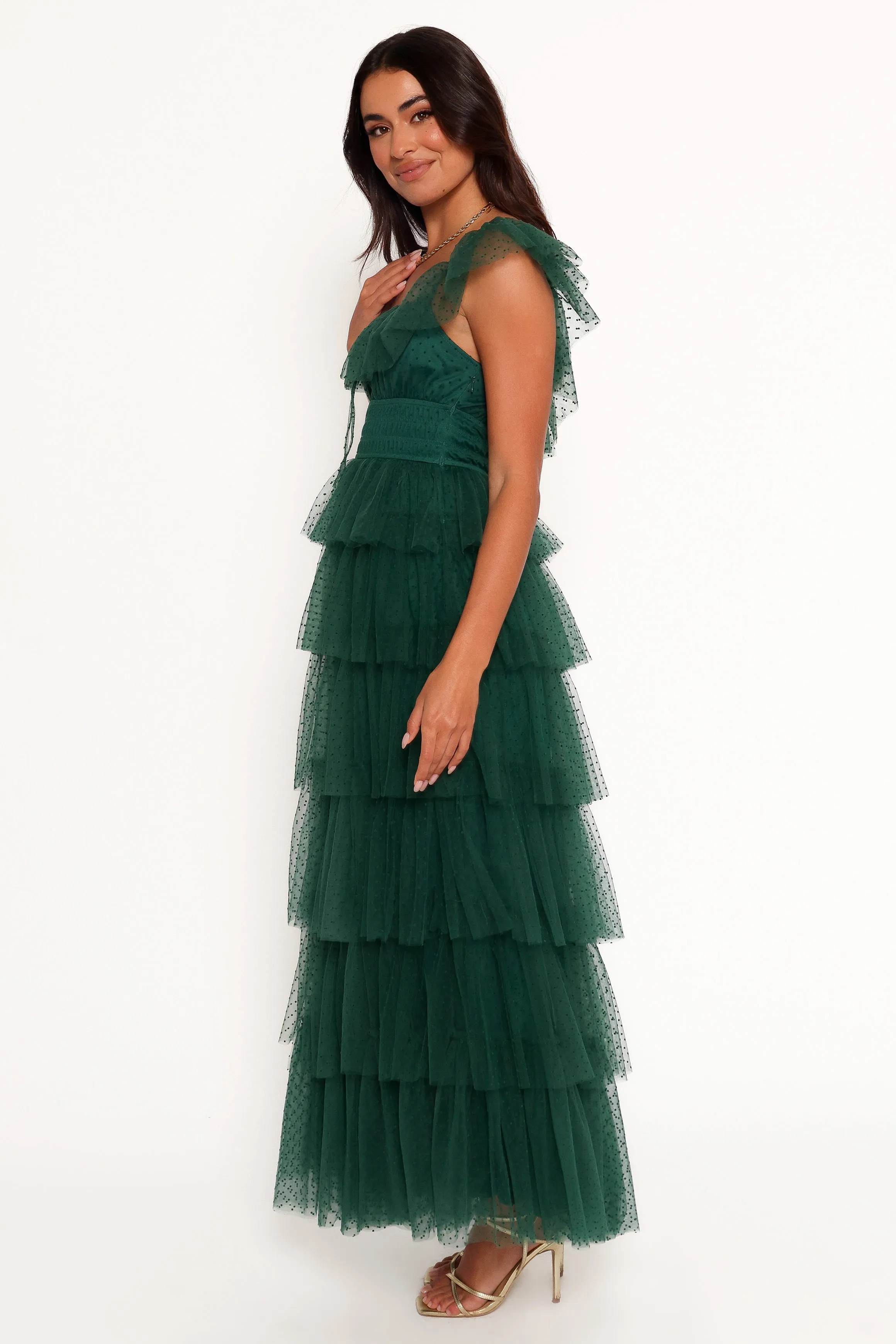Belle Maxi Dress - Hunter Green sold by Petal & Pup product image thumbnail 3