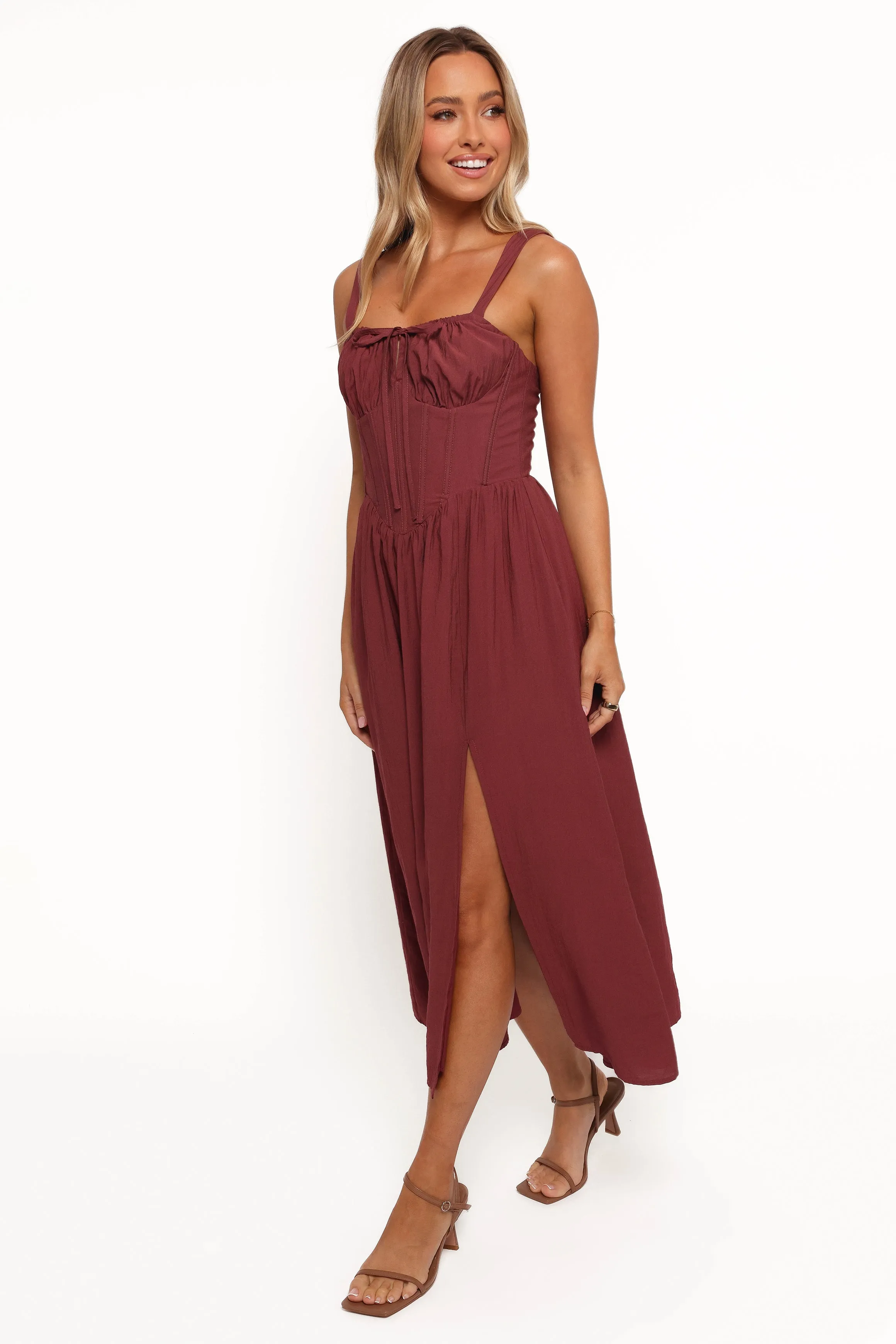 Sofie Midi Dress - Brick sold by Petal & Pup product image thumbnail 3