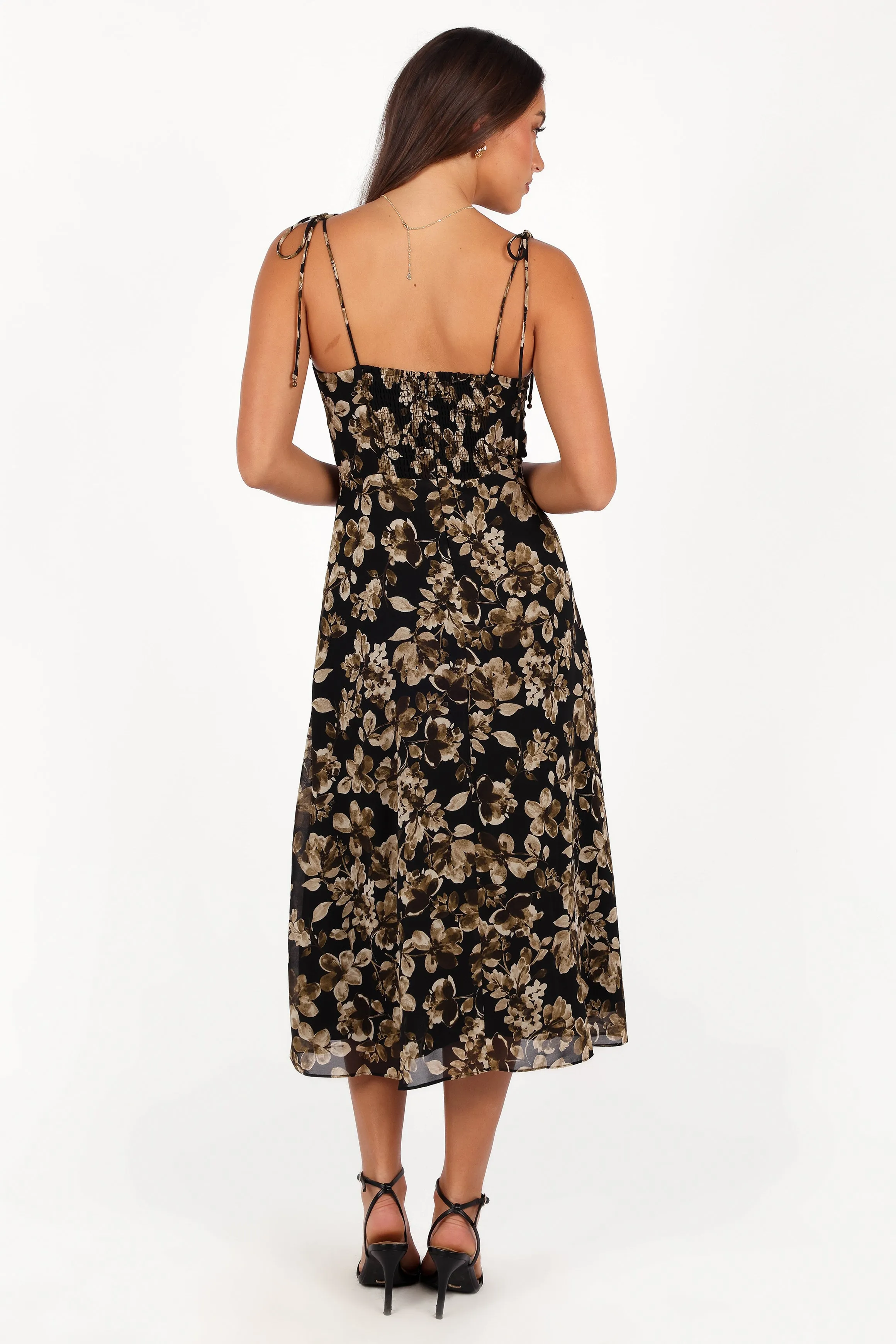 Arycia Midi Dress - Black Floral sold by Petal & Pup product image thumbnail 4