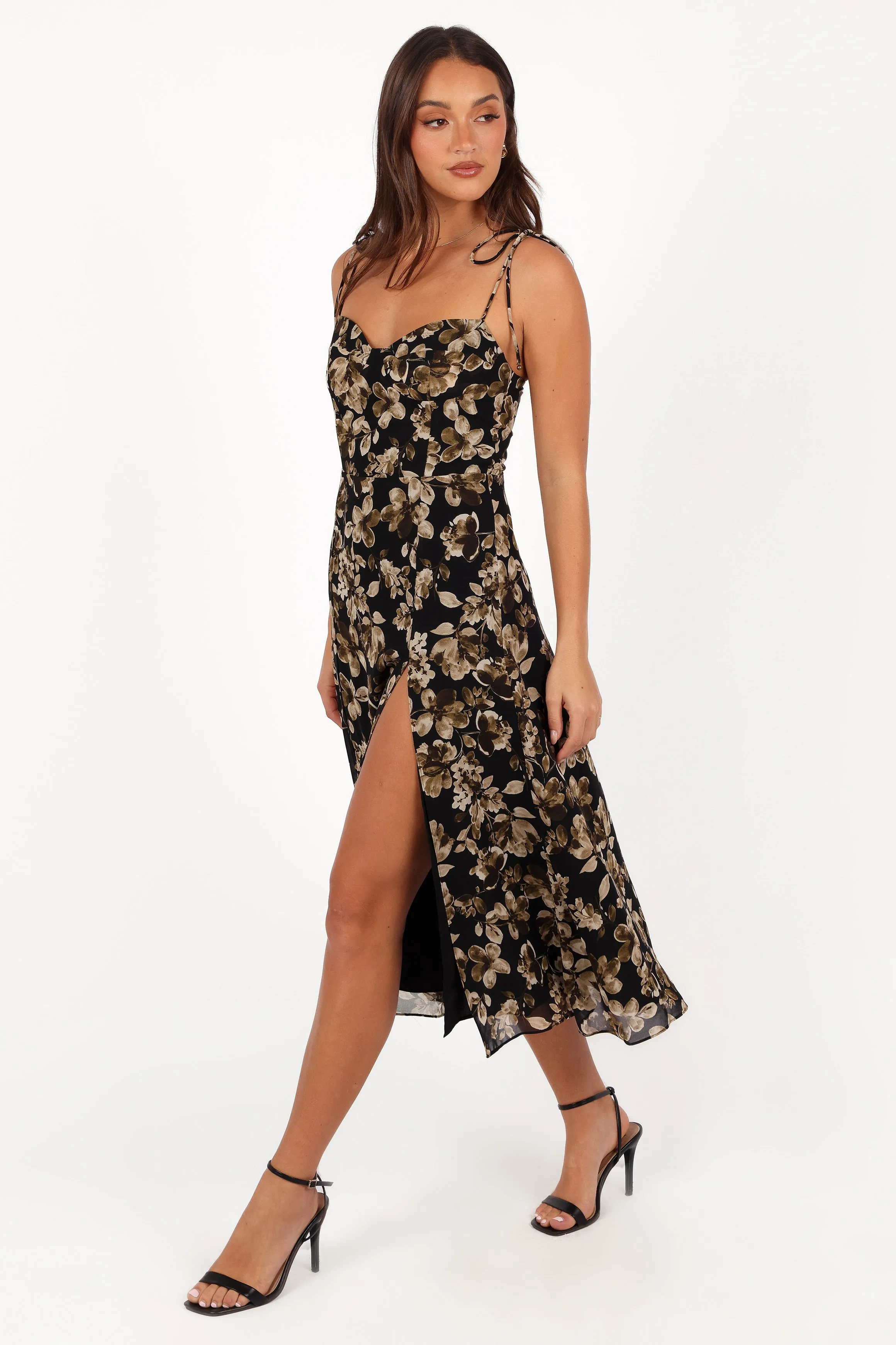 Arycia Midi Dress - Black Floral sold by Petal & Pup product image thumbnail 3