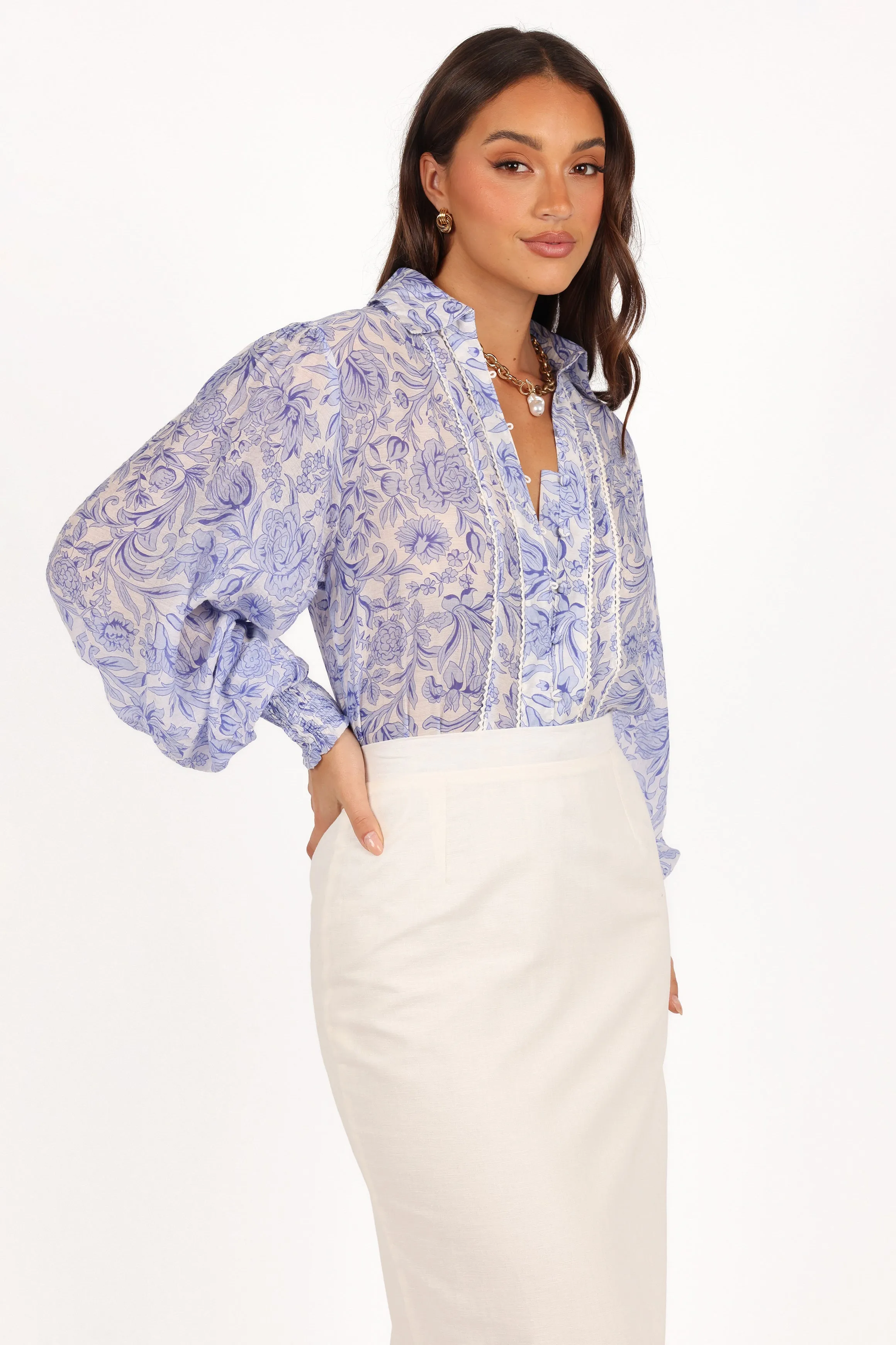 Tallara Top - Blue sold by Petal & Pup product image thumbnail 5
