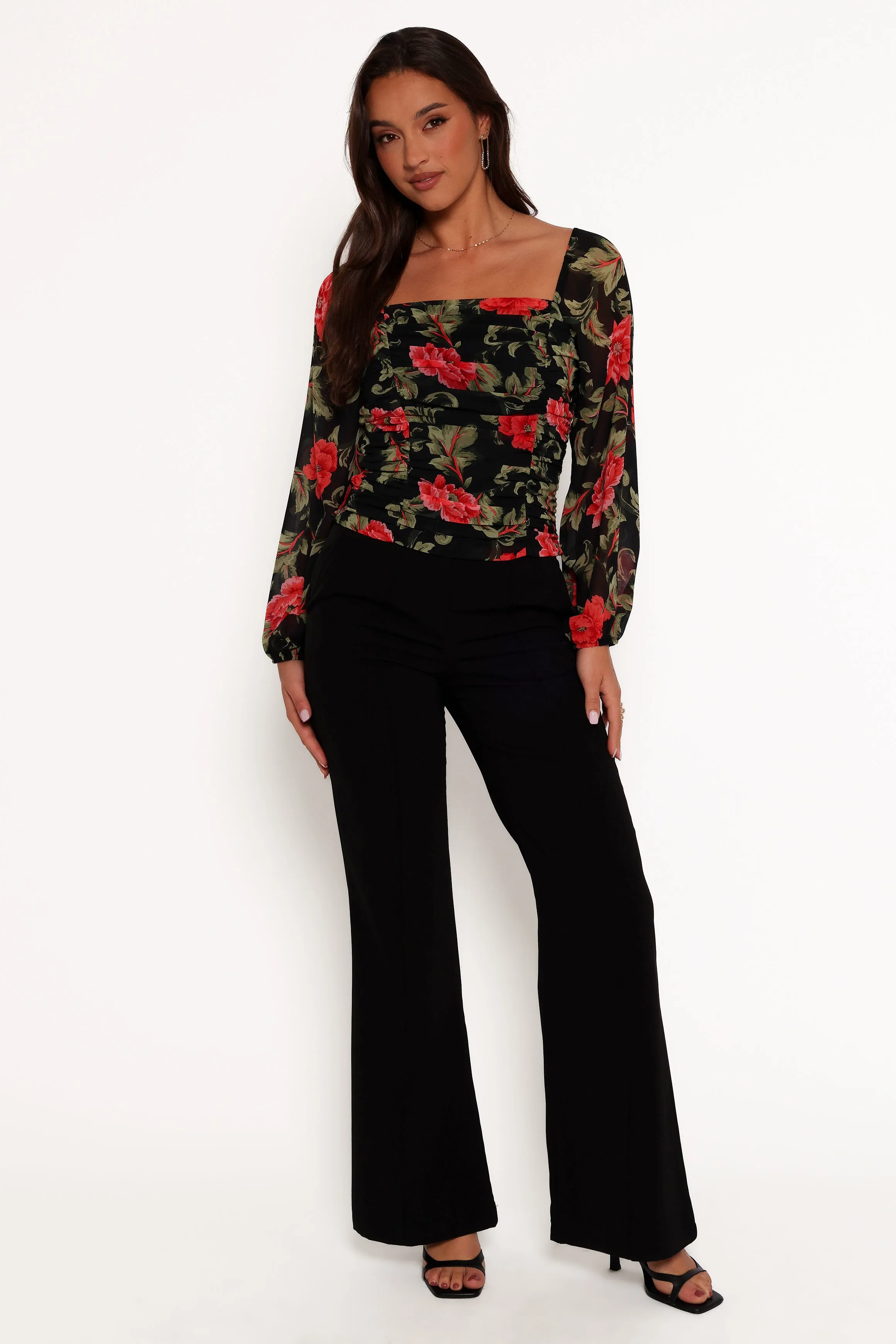 Maia Top - Black Floral sold by Petal & Pup product image thumbnail 2