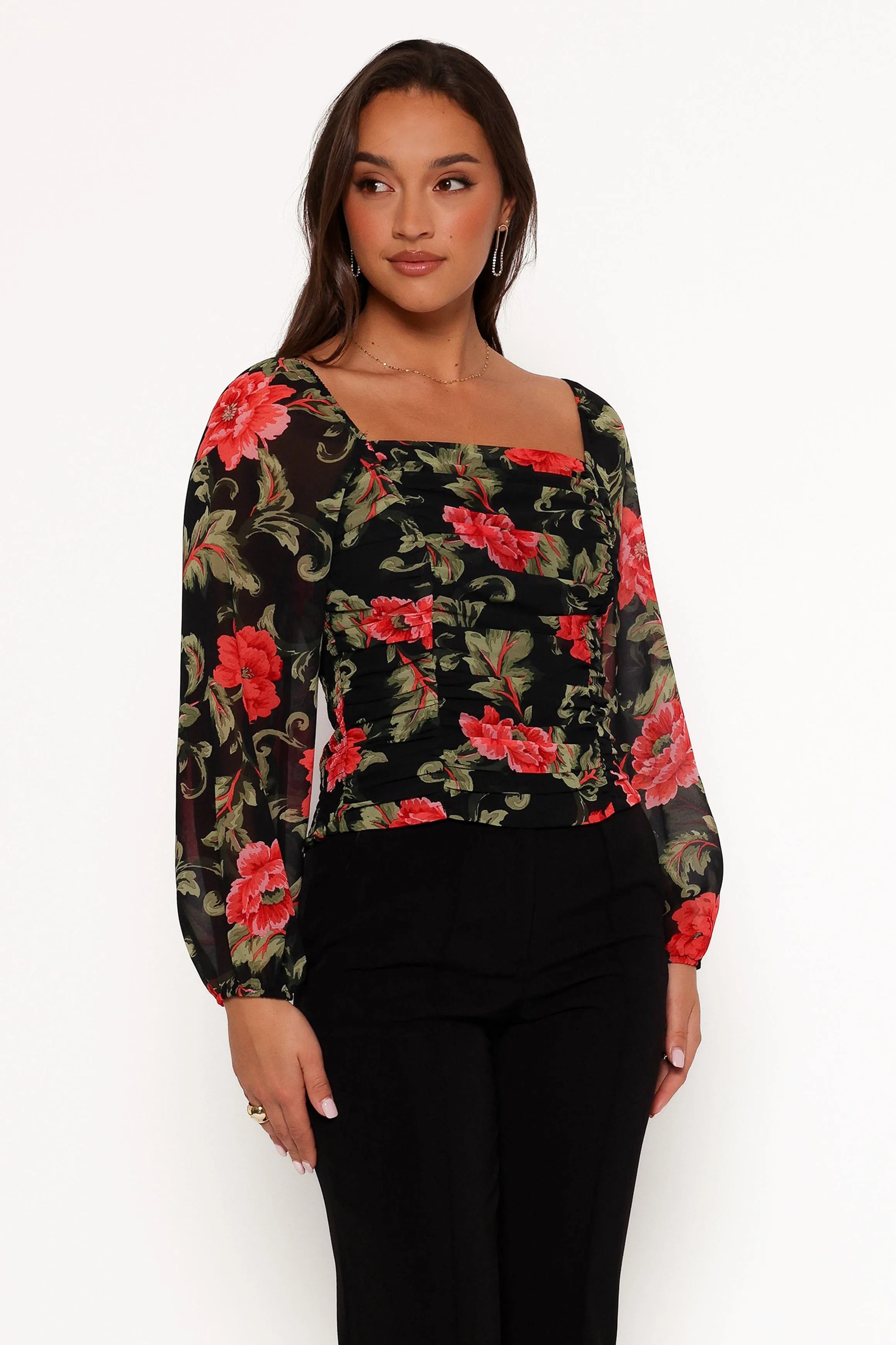 Maia Top - Black Floral sold by Petal & Pup product image thumbnail 5