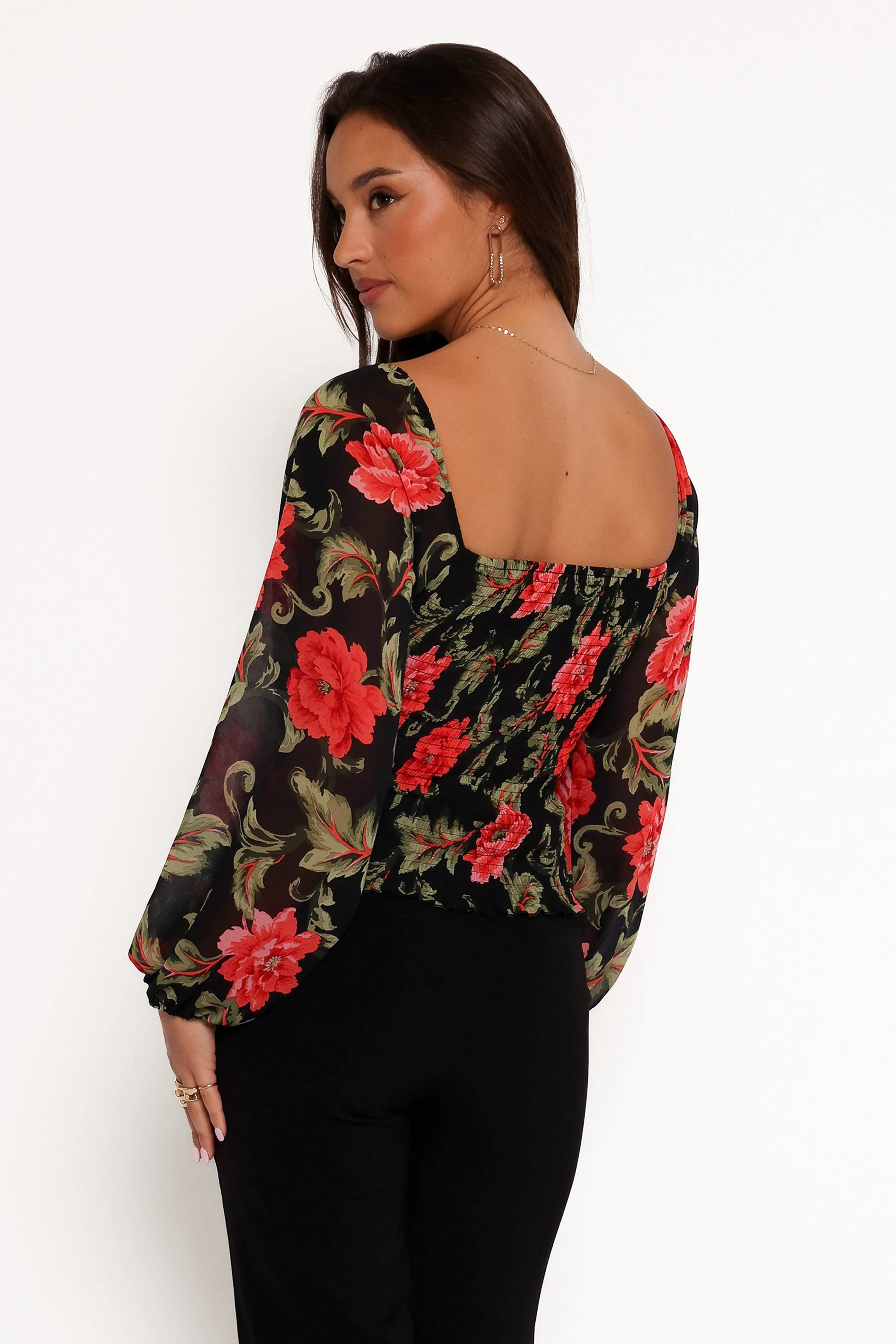 Maia Top - Black Floral sold by Petal & Pup product image thumbnail 4