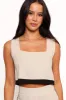 Phoebe Top - Oatmeal Black sold by Petal & Pup
