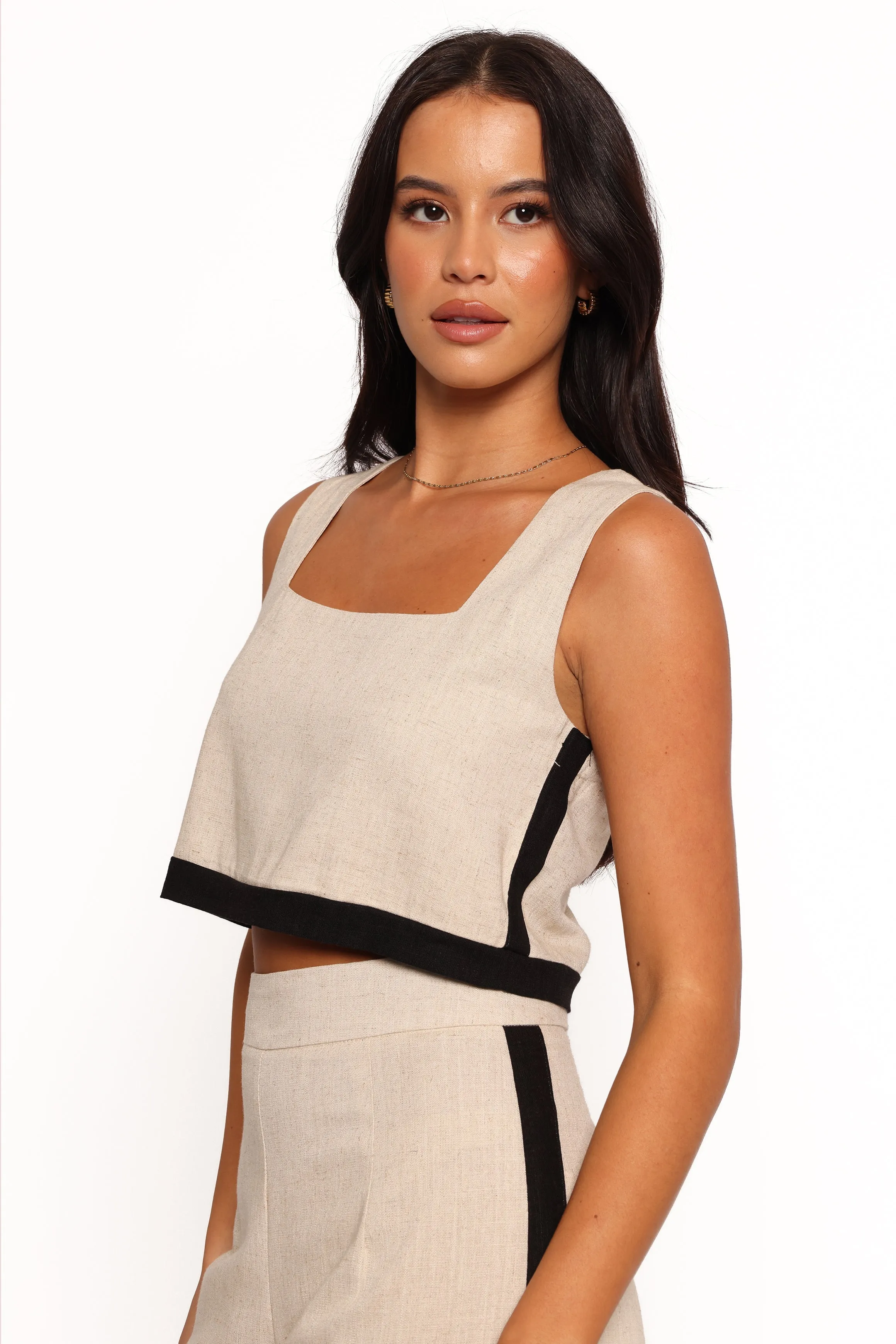 Phoebe Top - Oatmeal Black sold by Petal & Pup product image thumbnail 5