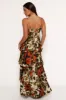 Benny Maxi Dress - Rust/Olive sold by Petal & Pup