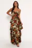 Benny Maxi Dress - Rust/Olive sold by Petal & Pup