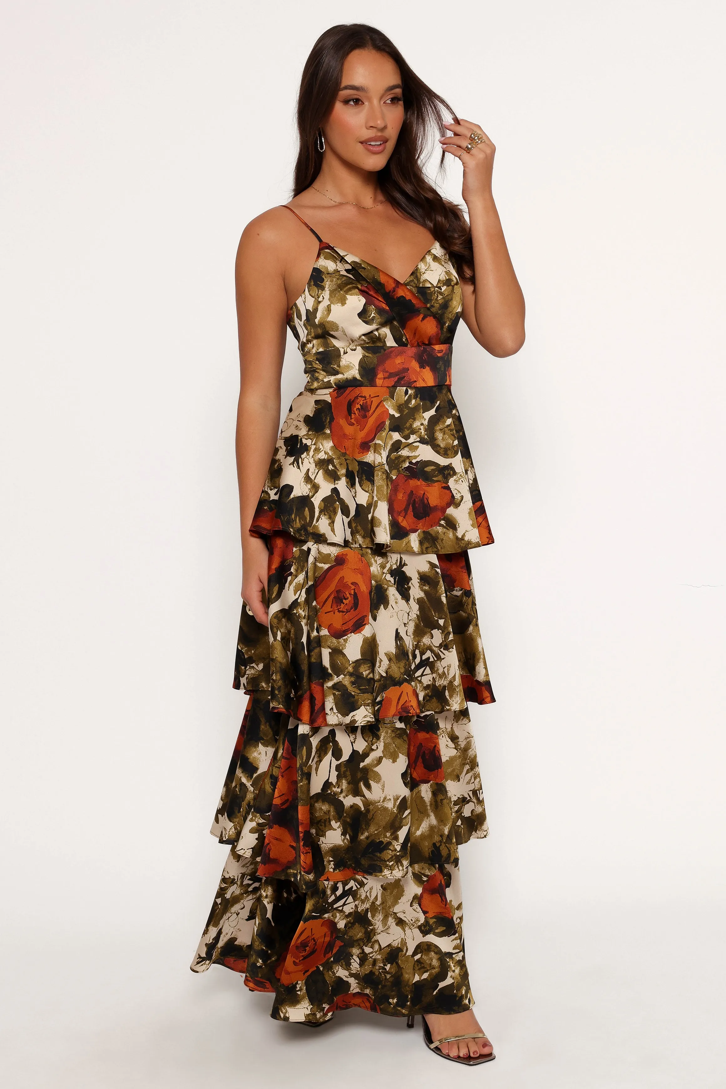Benny Maxi Dress - Rust/Olive sold by Petal & Pup product image thumbnail 5