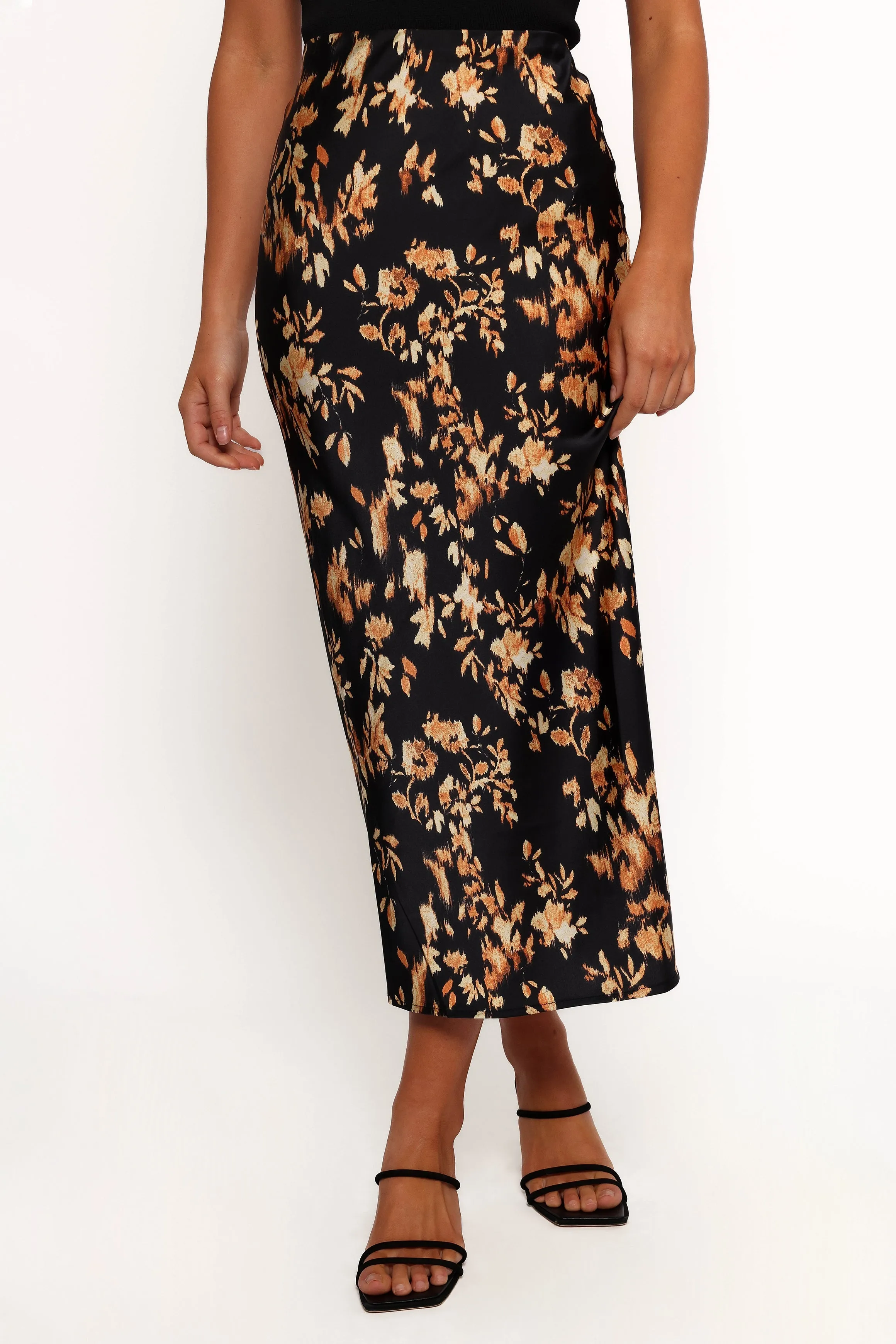 Kenna Satin Midi Skirt - Midnight Glow sold by Petal & Pup product image thumbnail 2