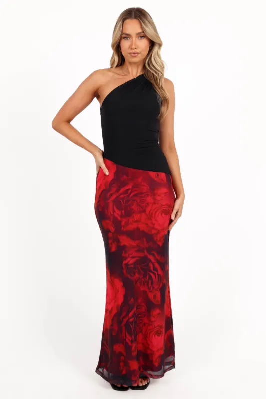 Cici Maxi Skirt - Rose Print sold by Petal & Pup