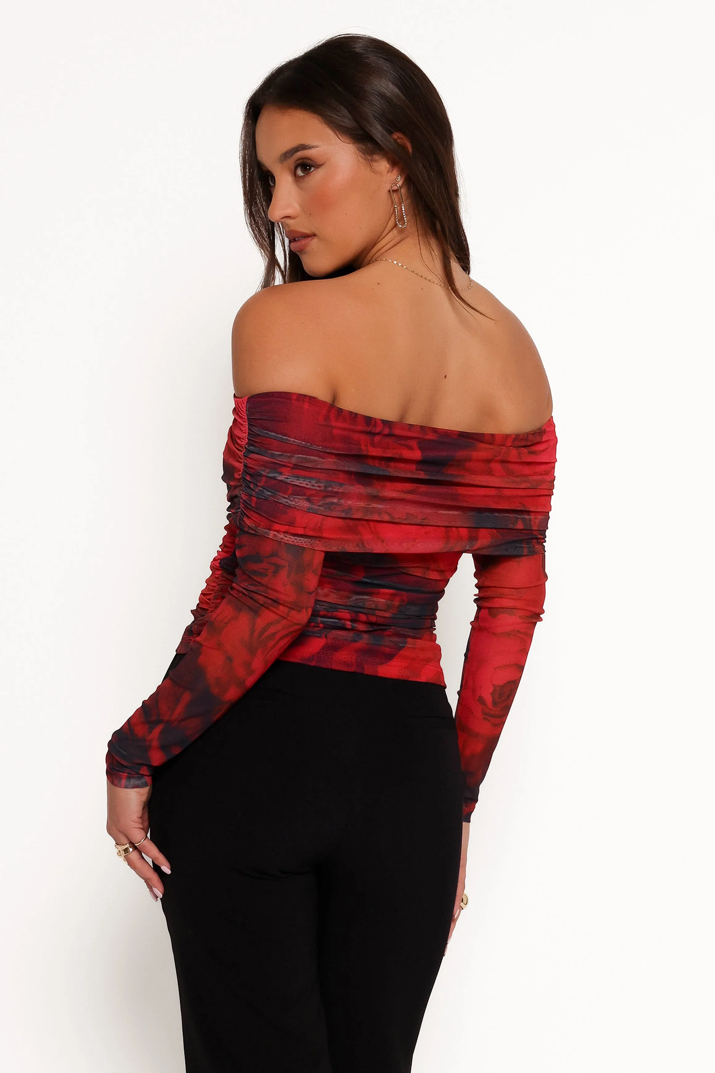 Koa Off Shoulder Top - Rose Print sold by Petal & Pup product image thumbnail 5