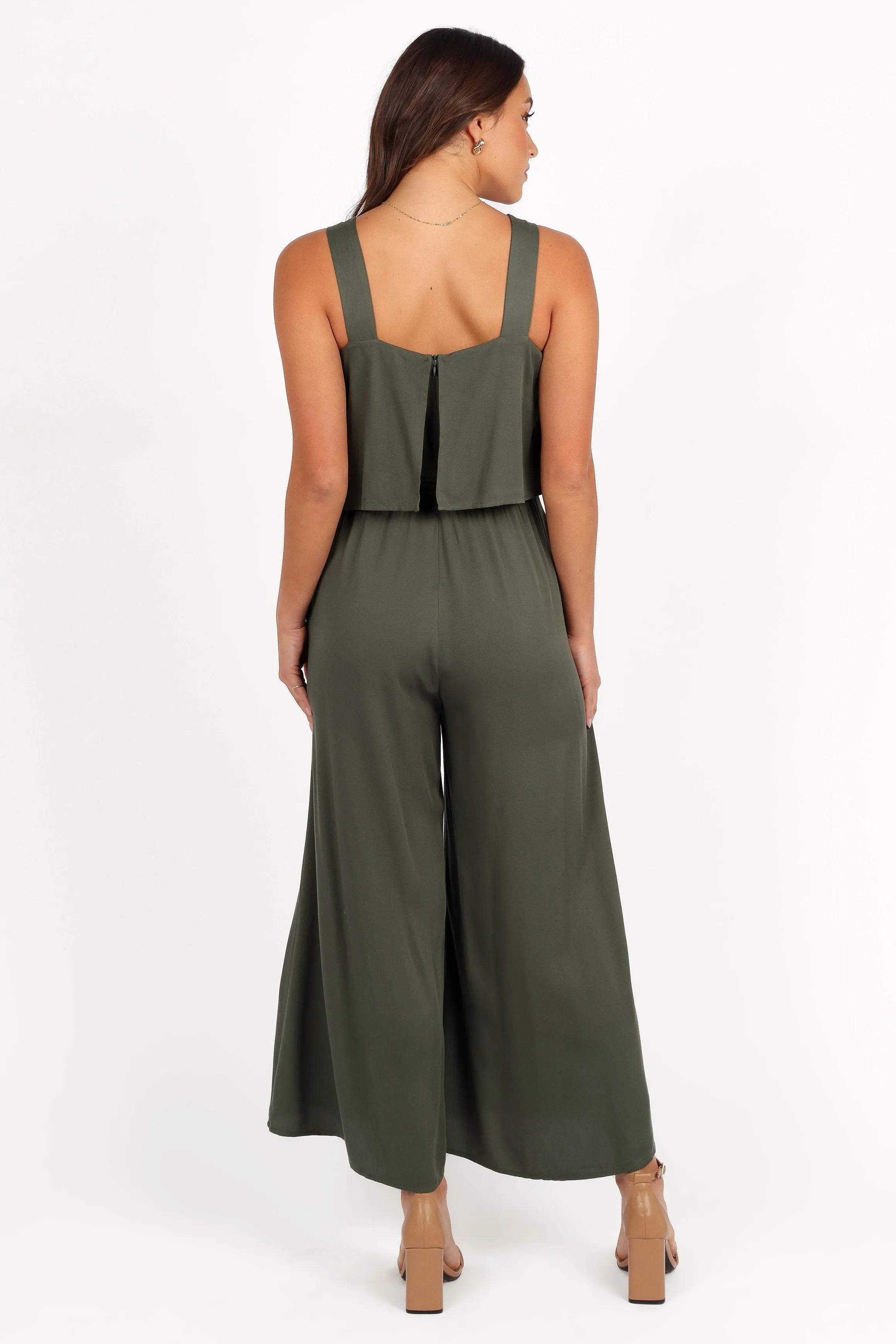 Delia Jumpsuit - Khaki sold by Petal & Pup product image thumbnail 4