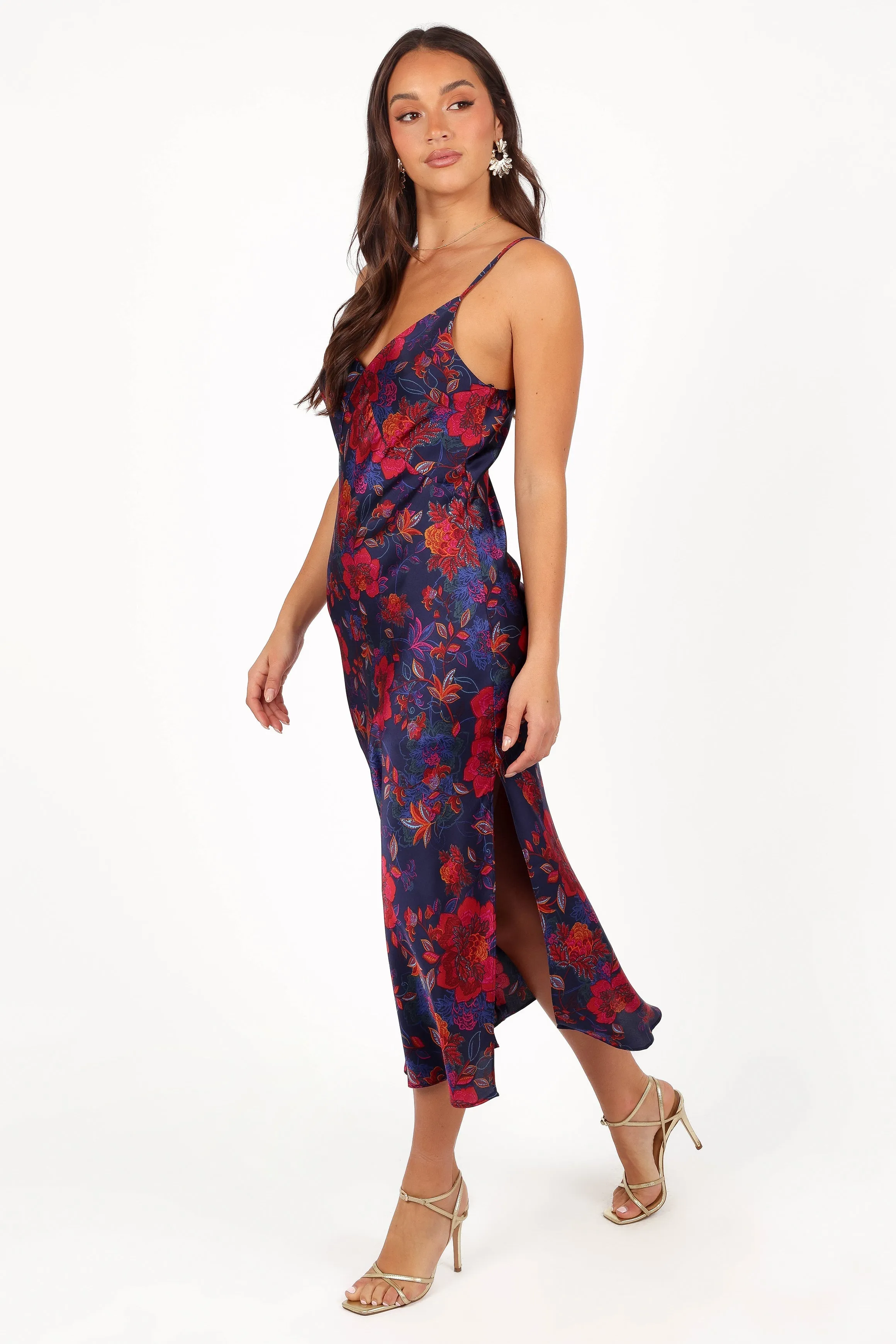 Lenore Midi Dress - Midnight Pomegranate sold by Petal & Pup product image thumbnail 4