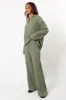 Sonole Cable Knit Pant - Khaki sold by Petal & Pup