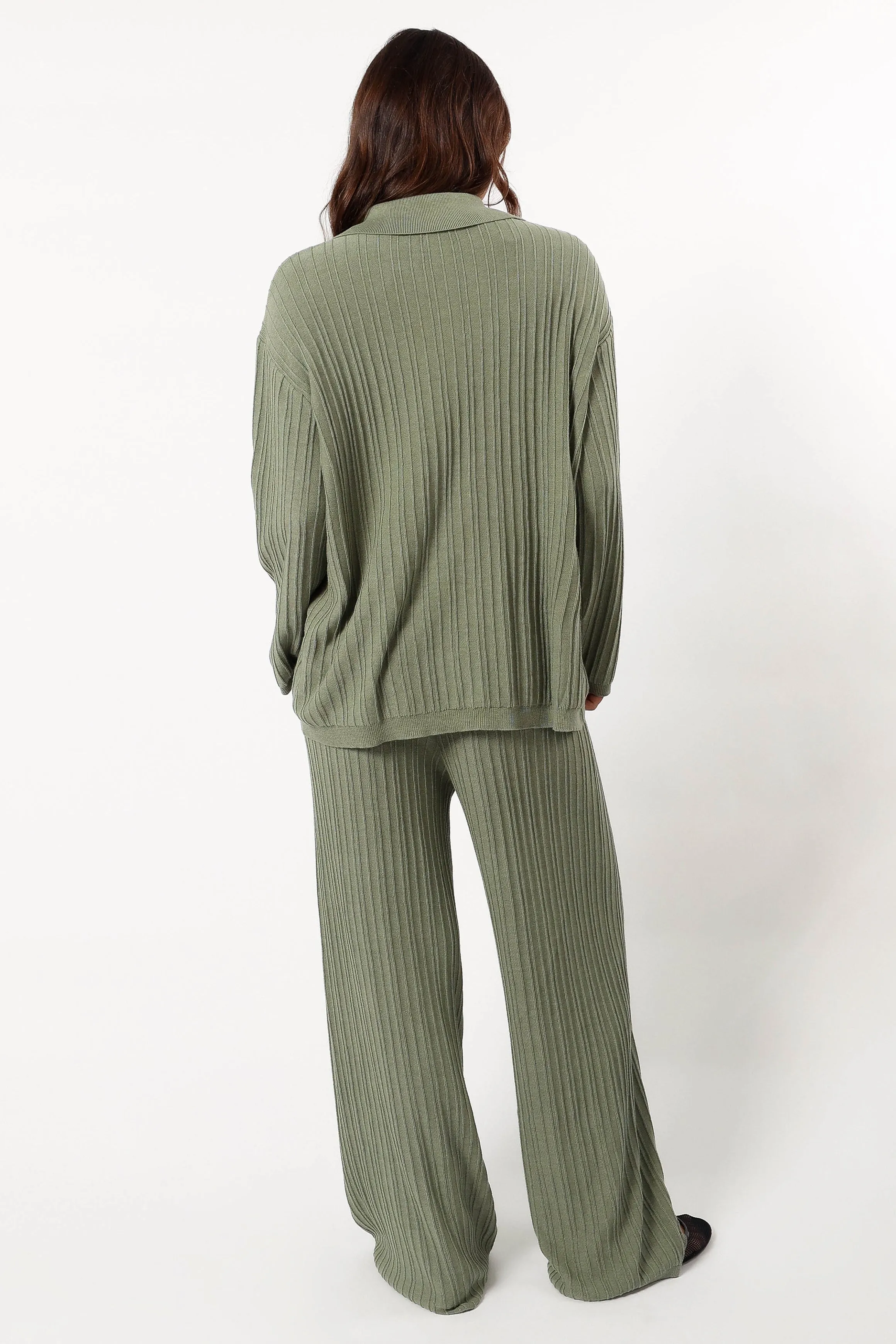 Sonole Cable Knit Pant - Khaki sold by Petal & Pup product image thumbnail 4